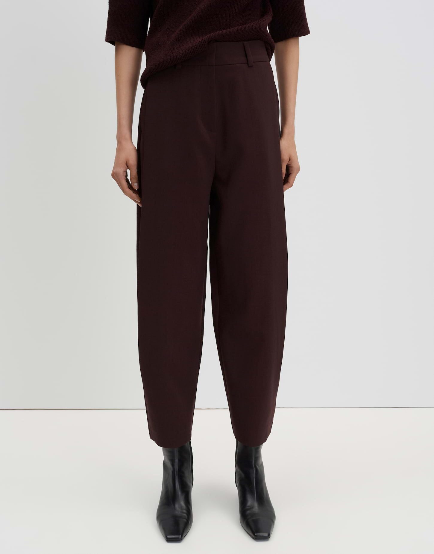 someday Bundfaltenhose CATSBY BARREL verkürzte City Pants mit Komfortbund