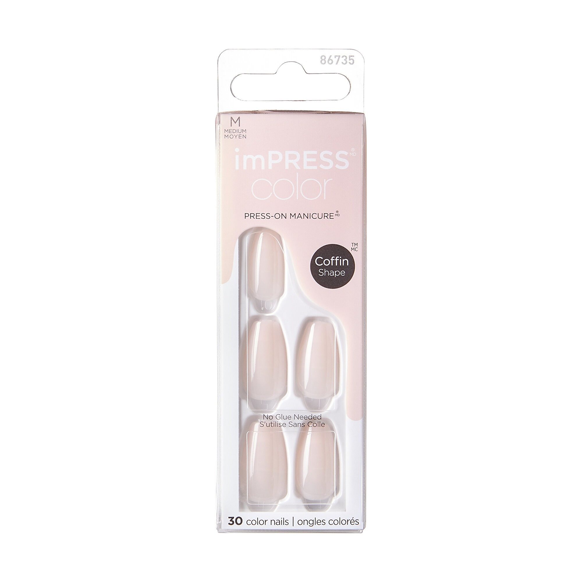 Kiss Kunstfingernägel Self-adhesive nails imPRESS Color MC Serendipity 30 pcs
