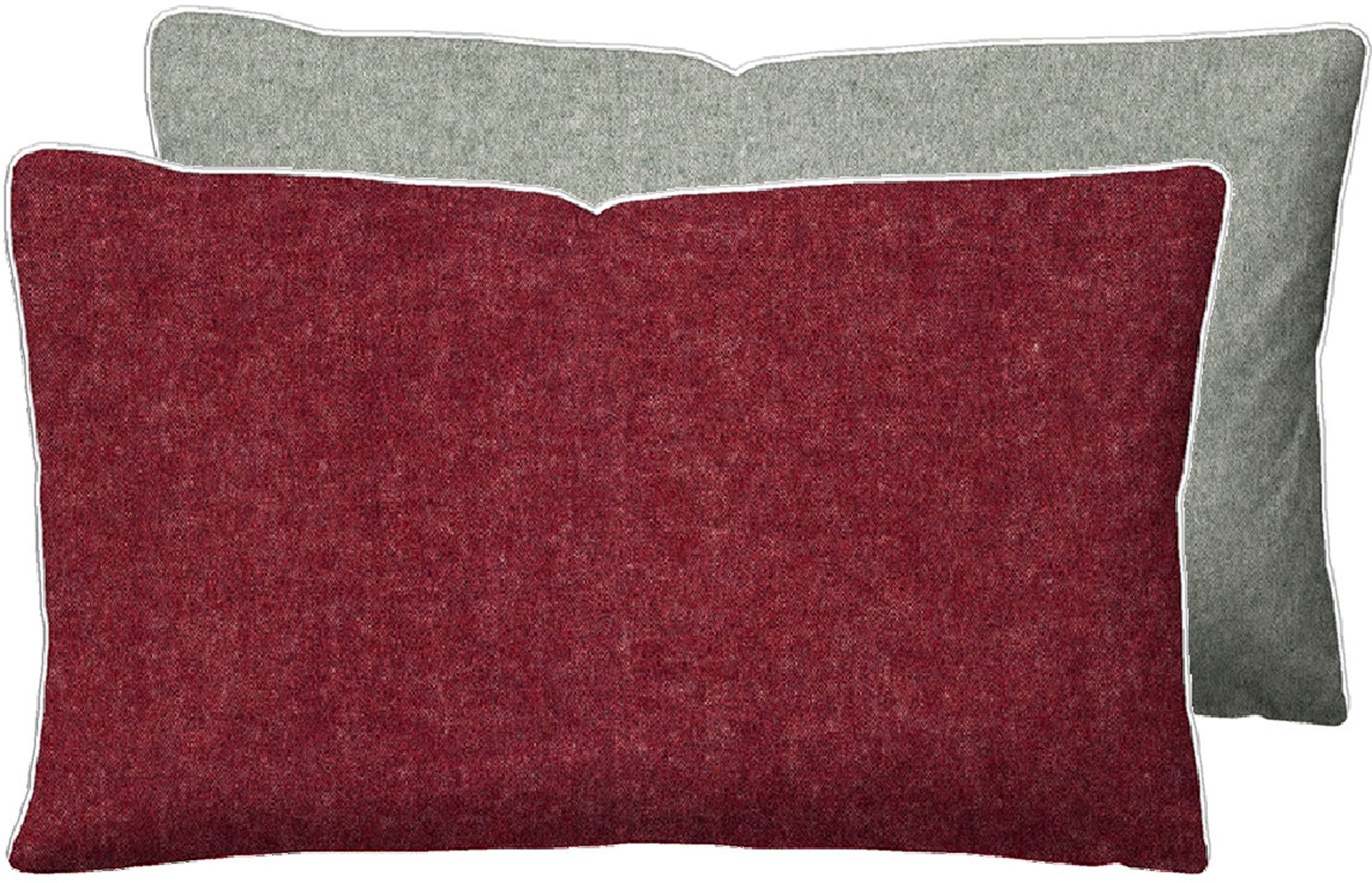 Biberna Kissenbezug 0840500 HERMAL Premium Biber Melange-Flanell 100% Baumwolle, (1 Stück), Kissenhülle, wärmend & weich, Reißverschluss, Satinpaspel