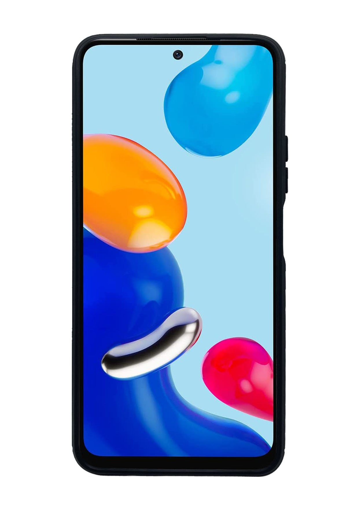 cofi1453 Handyhülle Silikon Hülle Carbon Case TPU für XIAOMI REDMI NOTE 11s Schwarz