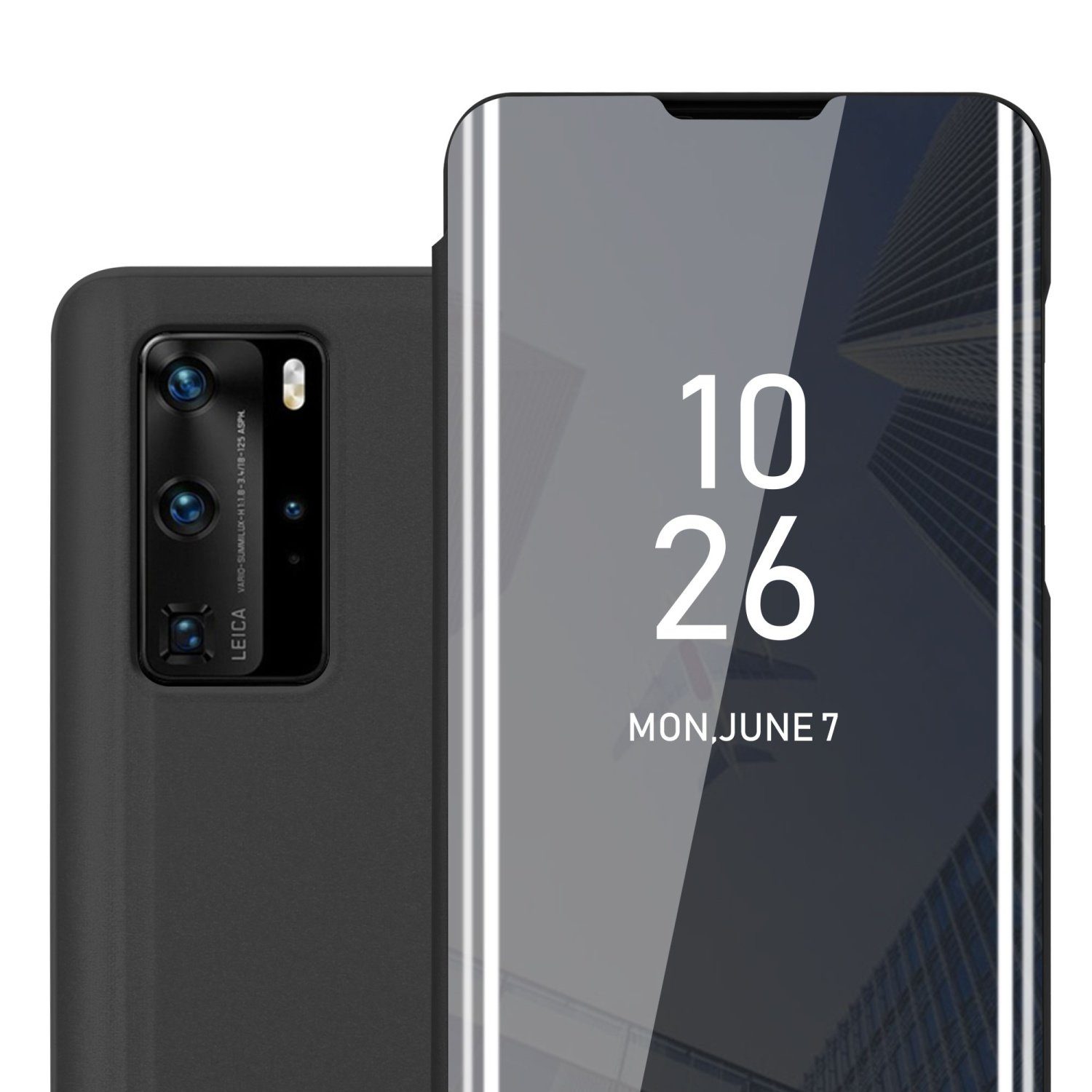 Cadorabo Handyhülle für Huawei P40 PRO / P40 PRO+ Hülle Huawei P40 PRO / P40 PRO+, Klappbare Handy Schutzhülle - Hülle - mit Standfunktion und Kartenfach