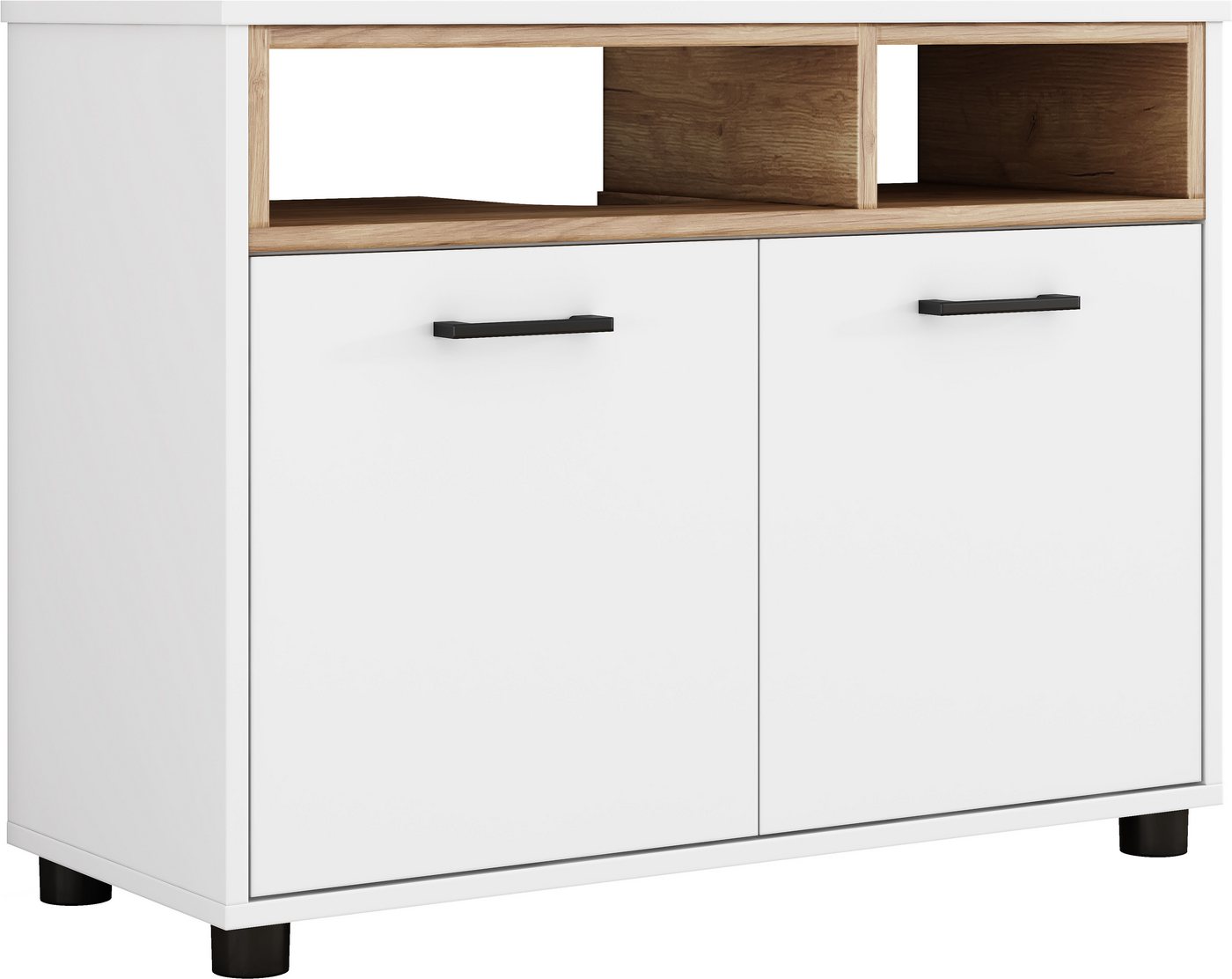 OTTO home Waschbeckenunterschrank Picante In 60 und 80cm erhältlich, 2 Türen und offene Ablage, zum Stellen