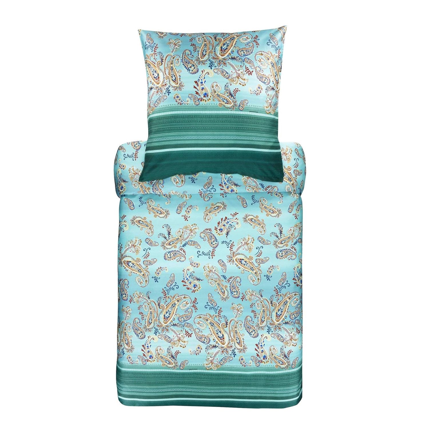 Bassetti Bettwäsche Bettwäsche Bassetti Mako Satin Tosca V1 smaragdgrün min günstig online kaufen