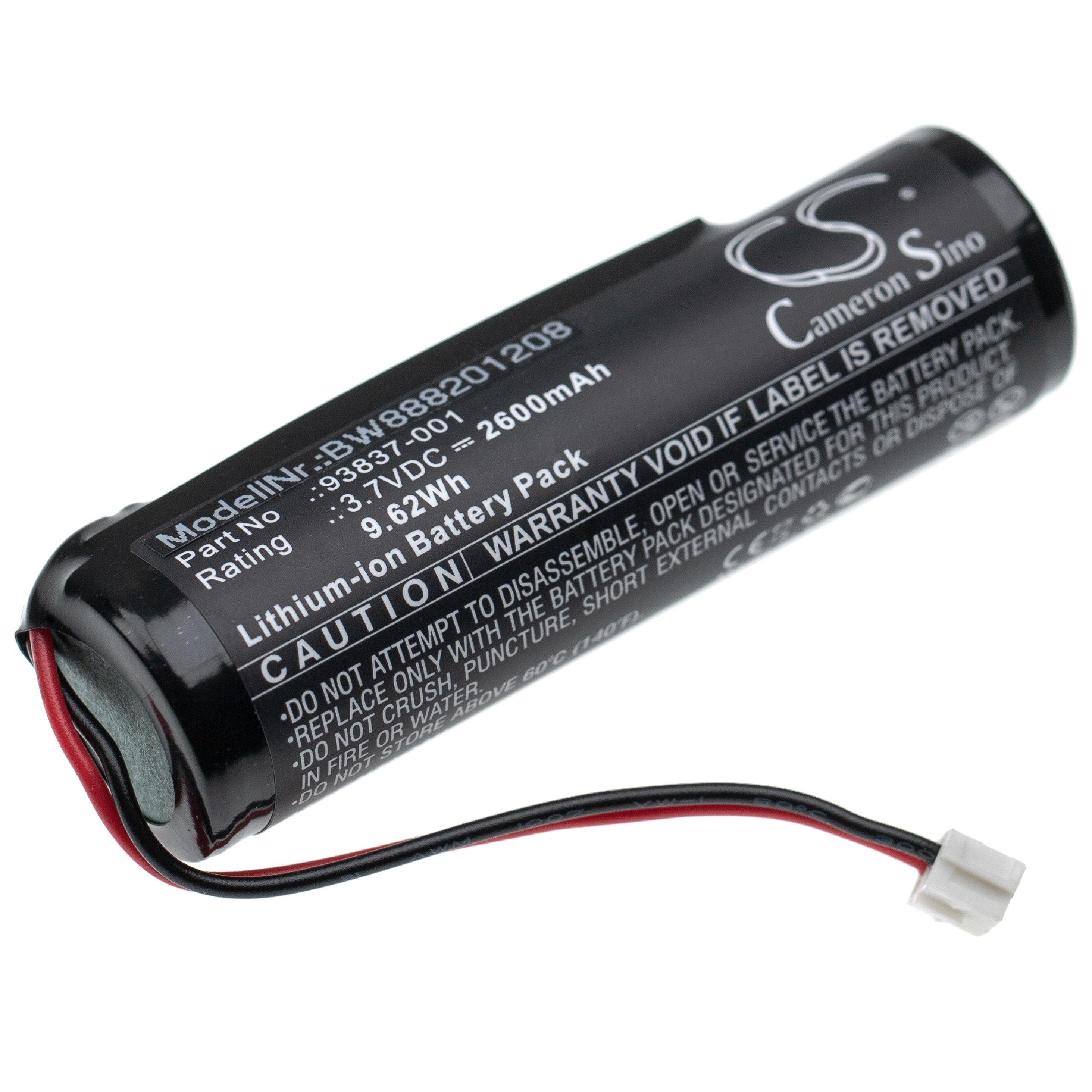 Niedrigster Preis im Land! vhbw Ersatz für für Akku 93837-200 mAh (3,7 Li-Ion Wahl V) 93837-001, 2600