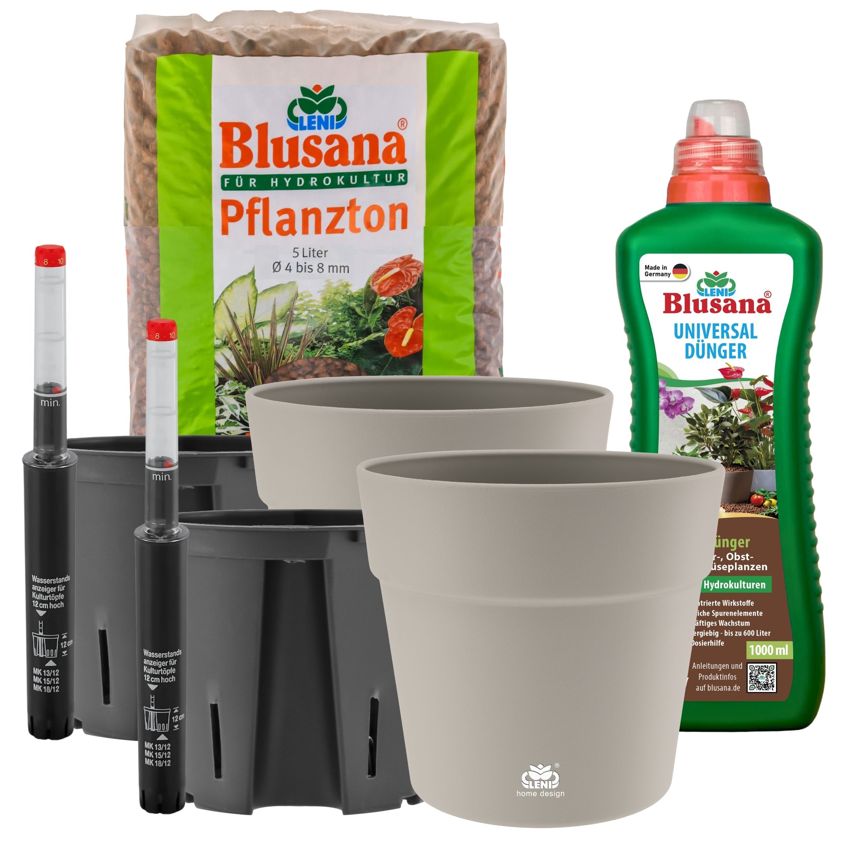LENI Blumentopf "Classic" Hydrokultur Komplett-Set Hydro-Bewässerungssystem günstig online kaufen