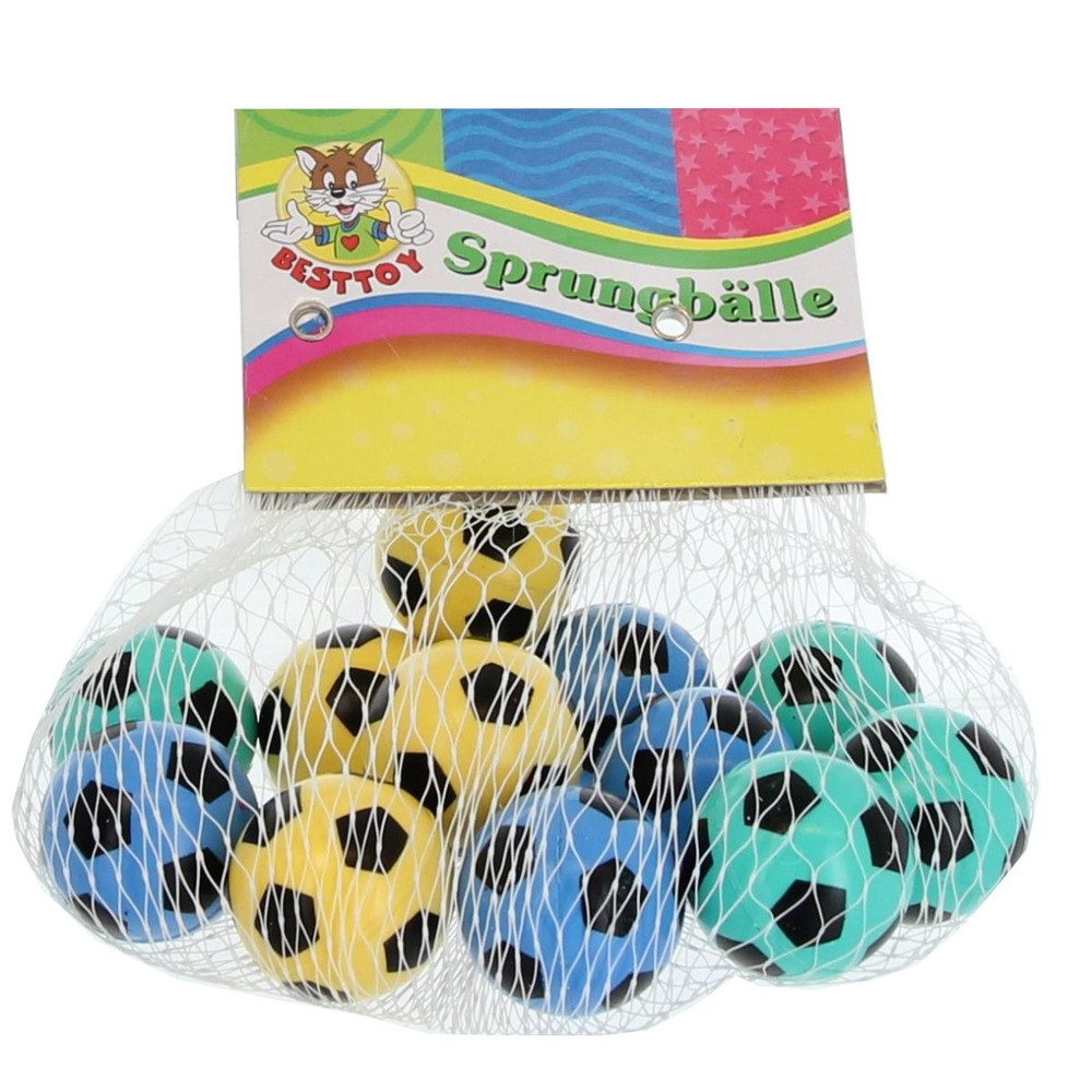 Spielball Sprungball-Set - Fußball ca. 27 mm - Besttoy