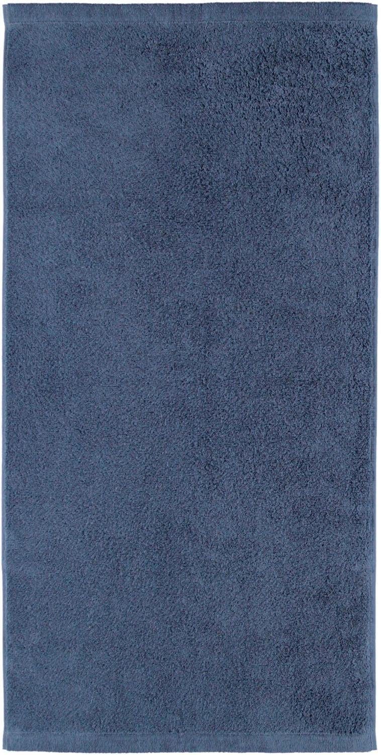 Cawö Badetuch Lifestyle Uni, Walkfrottier (1-St), aus 100% Baumwolle nachtblau