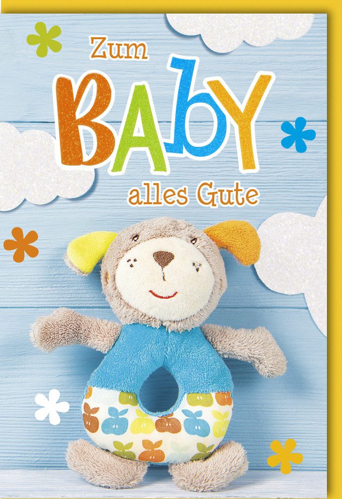 Grußkarten Geburt – Baby – Freudiges Ereignis - Karte mit Umschlag