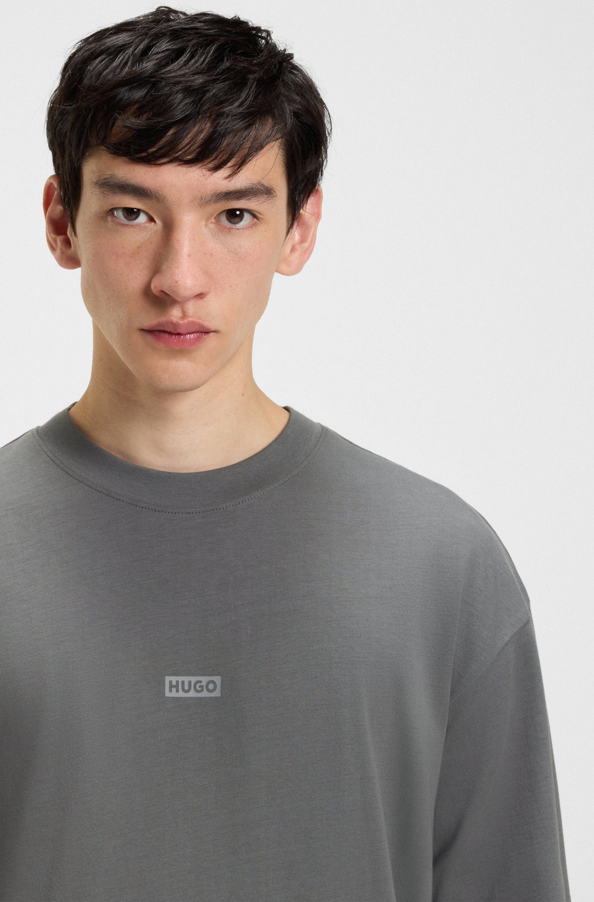 HUGO Blue T-Shirt Nalono mit Logodruck, günstig online kaufen