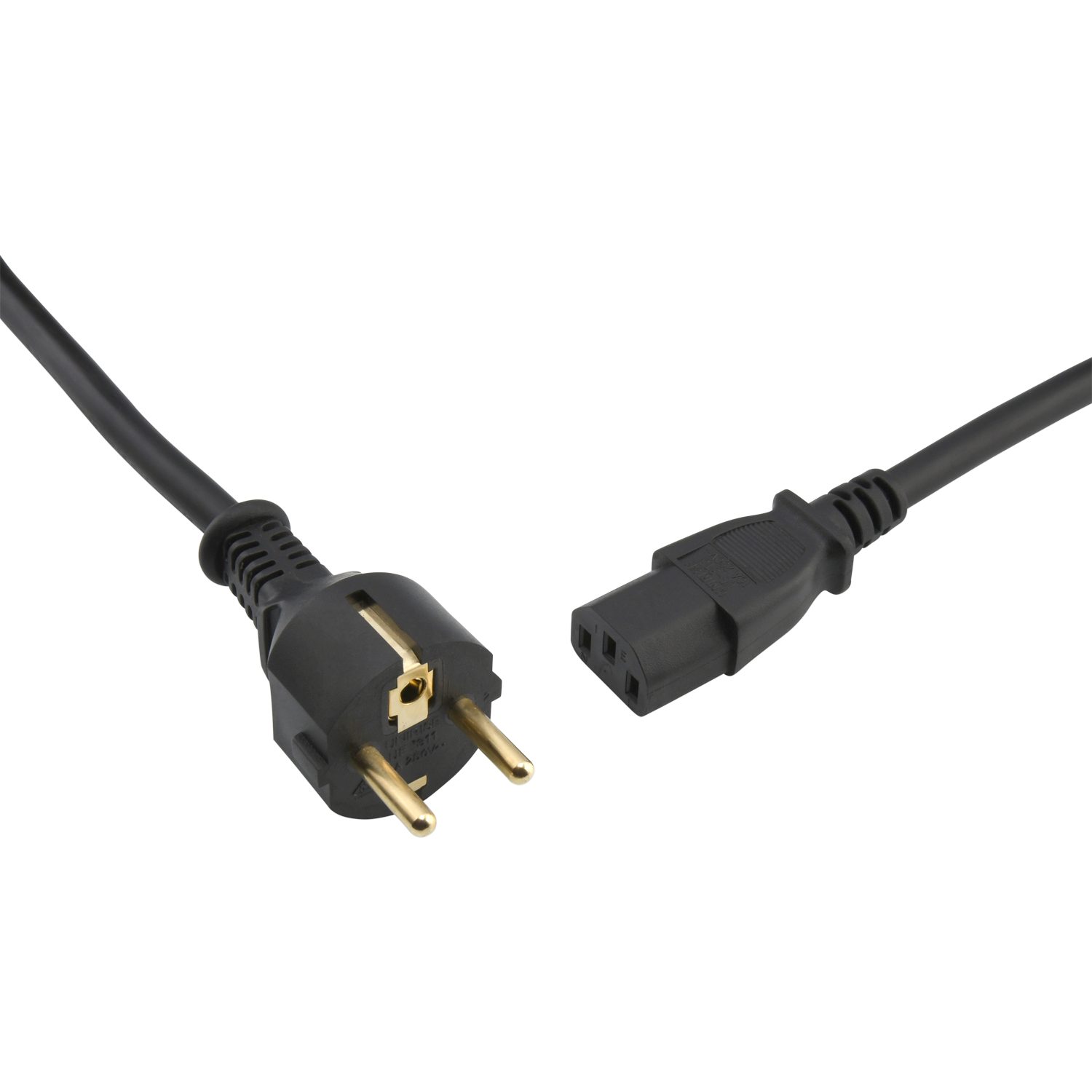 Schukostecker Schwarz Netzkabel, Oehlbach C13 Stromanschlusskabel und cm) CEE7/7, Schuko Powercord (300 Buchse C13-Kupplung C13 Mit Stecker