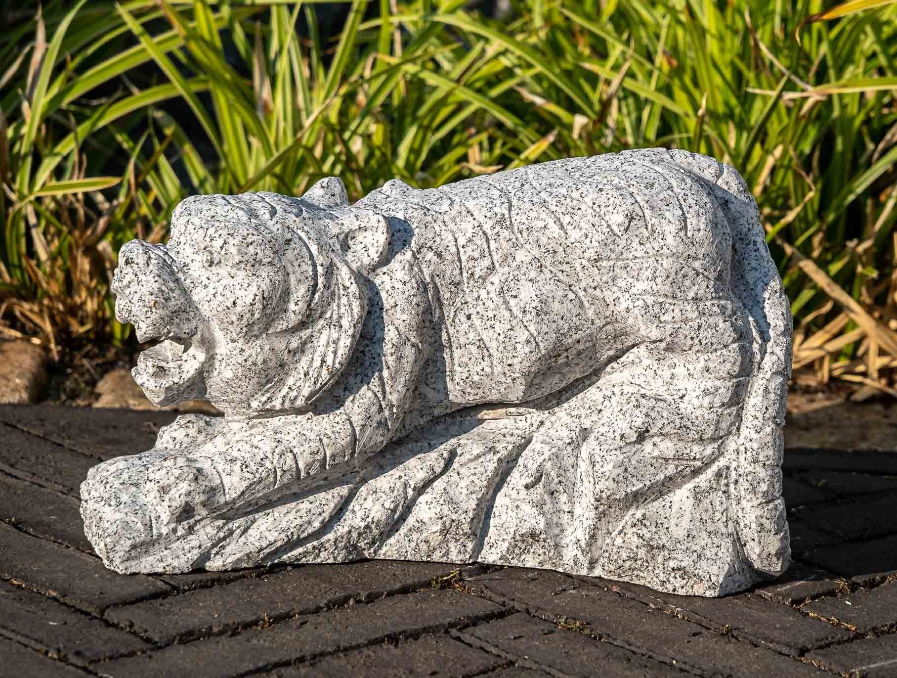 gegen witterungsbeständig UV-Strahlung. Gartenfigur Granit – sehr Tiger, Tierfigur und Frost, IDYL – ein Regen Naturprodukt – IDYL Granit-Stein robust
