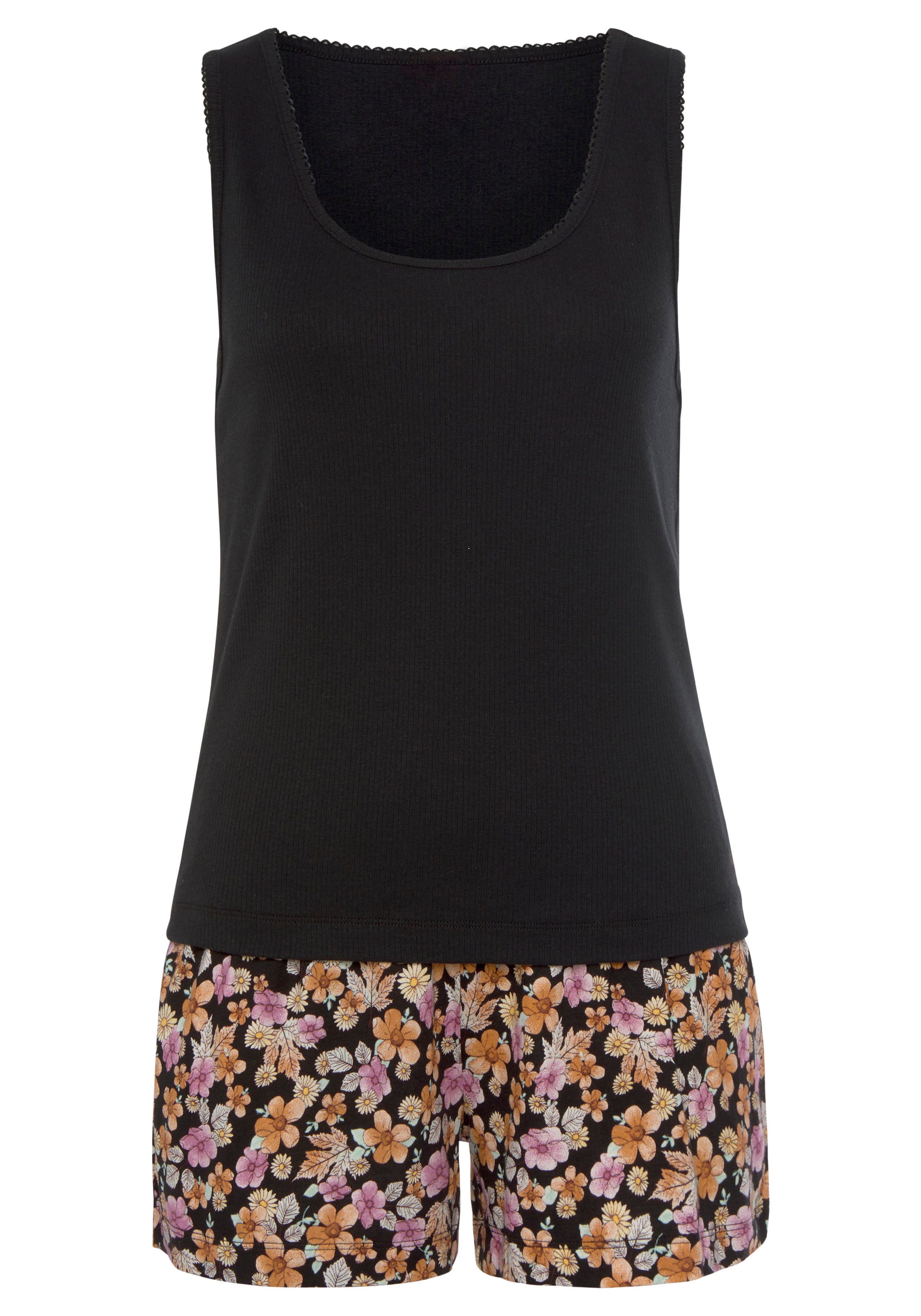 Vivance Dreams Shorty (Set, 2 tlg) mit schönem Blumendruck günstig online kaufen