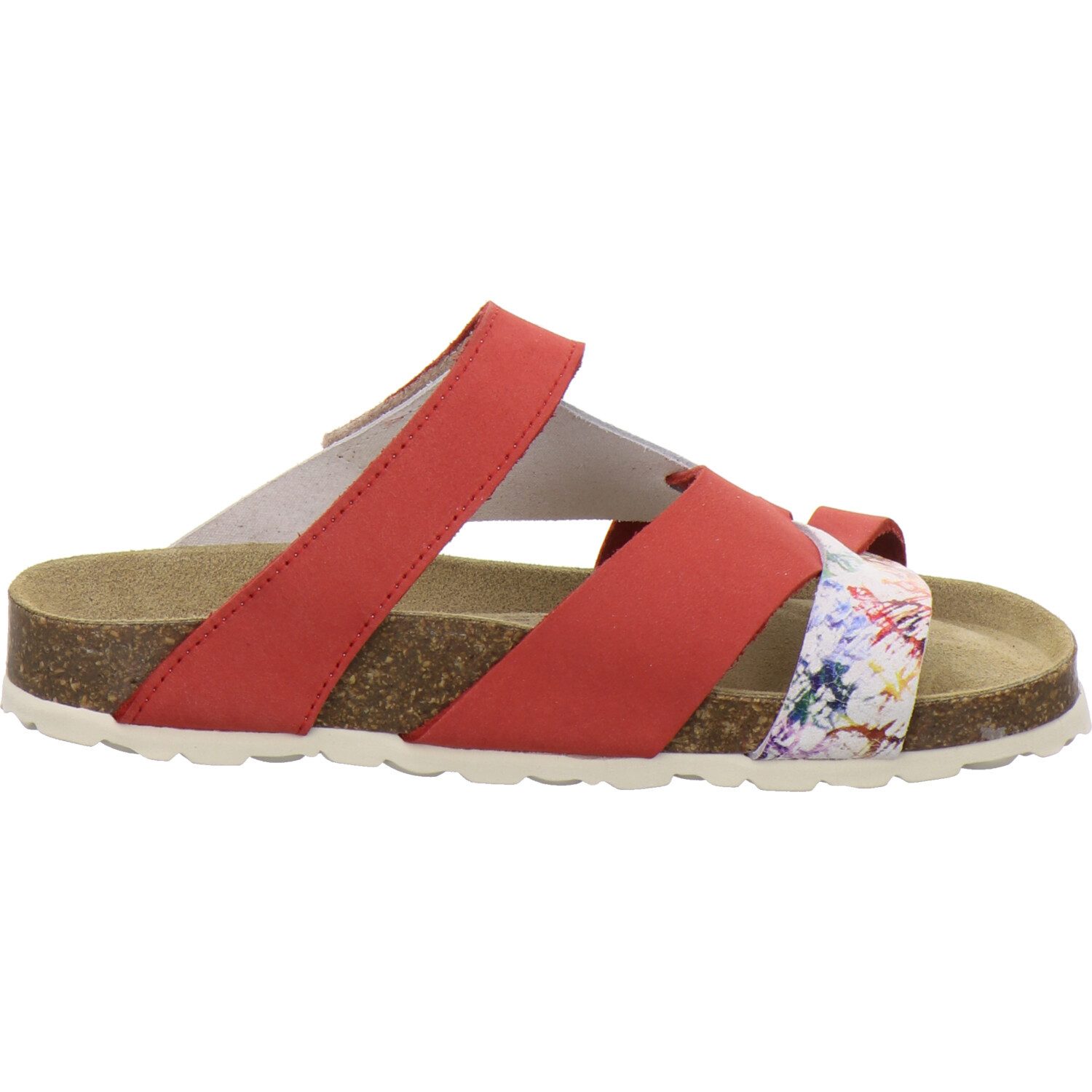 AFS-Schuhe 212030 Kralle Pantolette für Damen mit Fußbett, bequeme Sandalen aus Leder