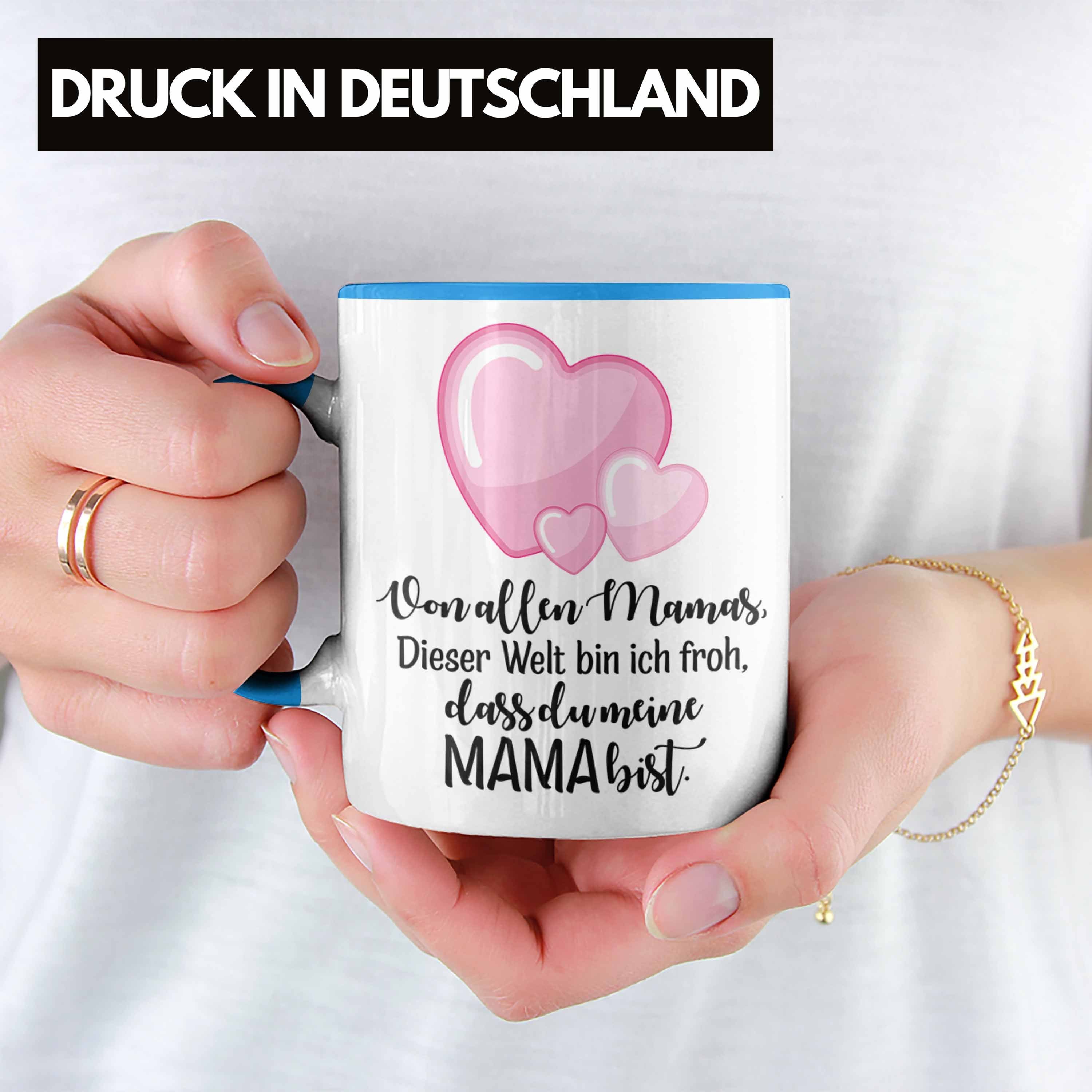 zum von Geschenk Mama Trendation Lustig Tochter Tasse Kaffeetasse - Mutter Beste Blau Geburtstag Trendation Muttertagsgeschenk Tasse Weihnachten Geschenke Muttertag