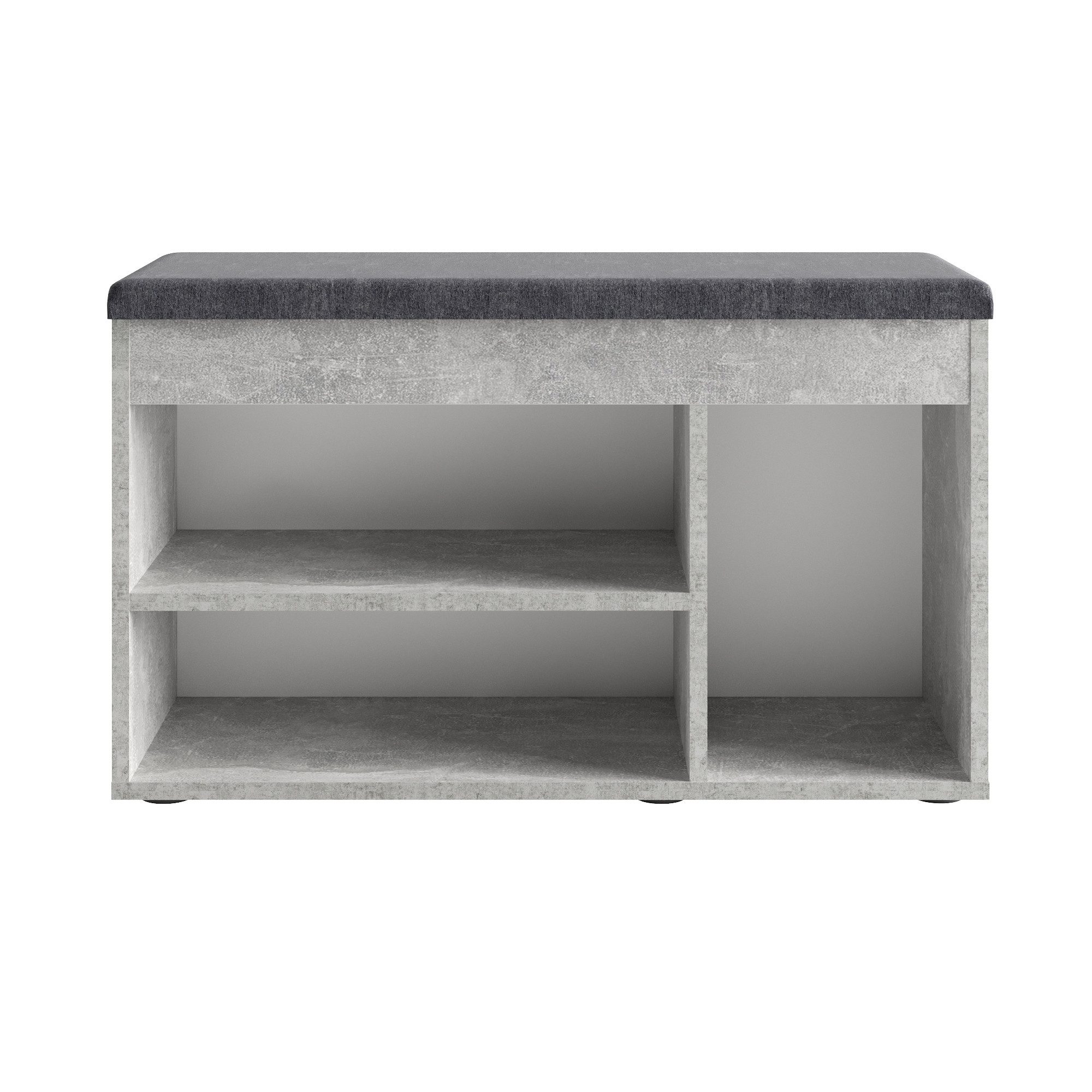 KOMTO Schuhbank Schuhregal Bank mit Stauraum Sitzfläche Schuhschrank mit Sitzbank Flur, Sofia 80 x 48 x 32 cm