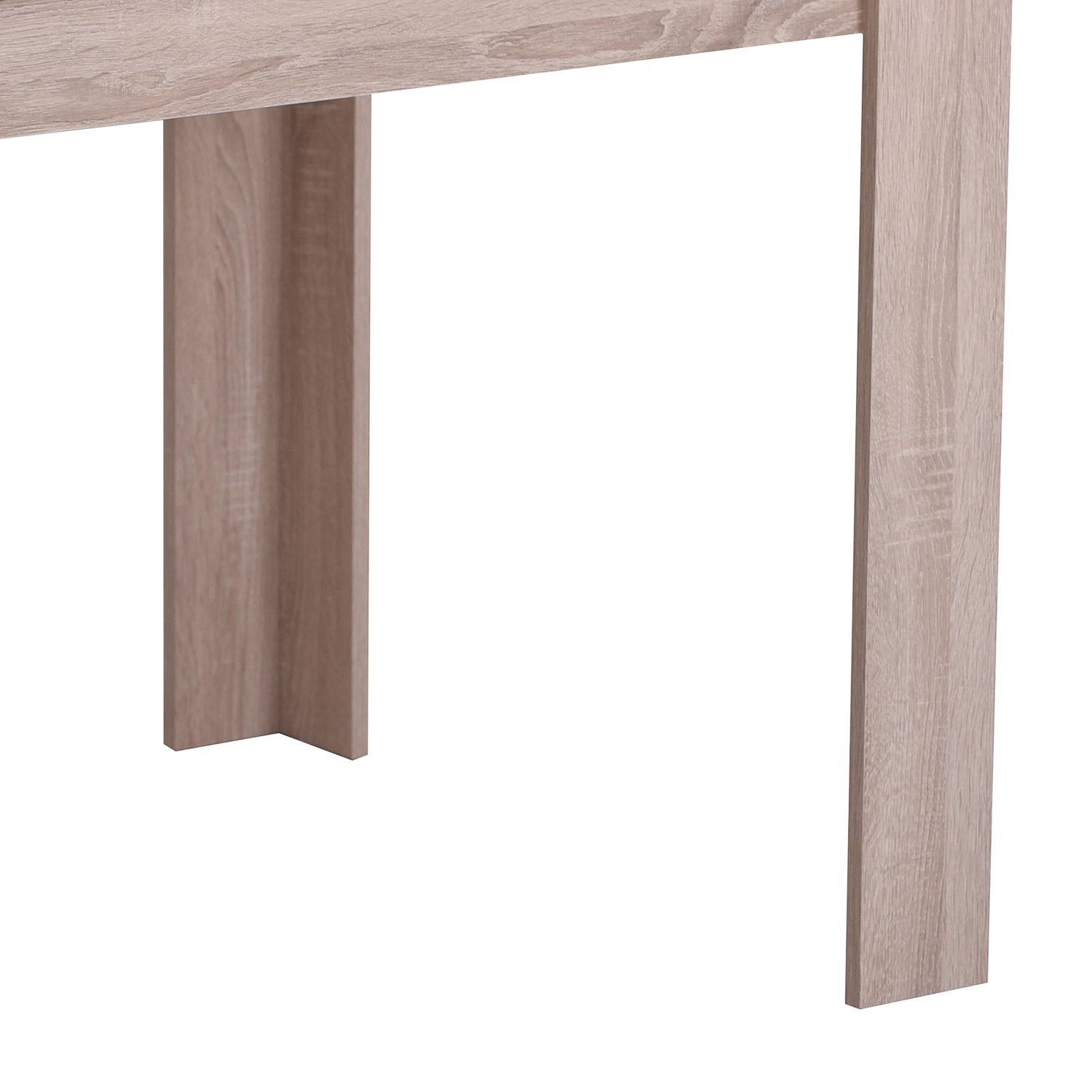 Homestyle4u Esstisch Esszimmertisch Holztisch Küchentisch cm Holz 135x80 Einlegebretter | (wechselbare Farben braun (weiß/braun) mehrere | braun braun