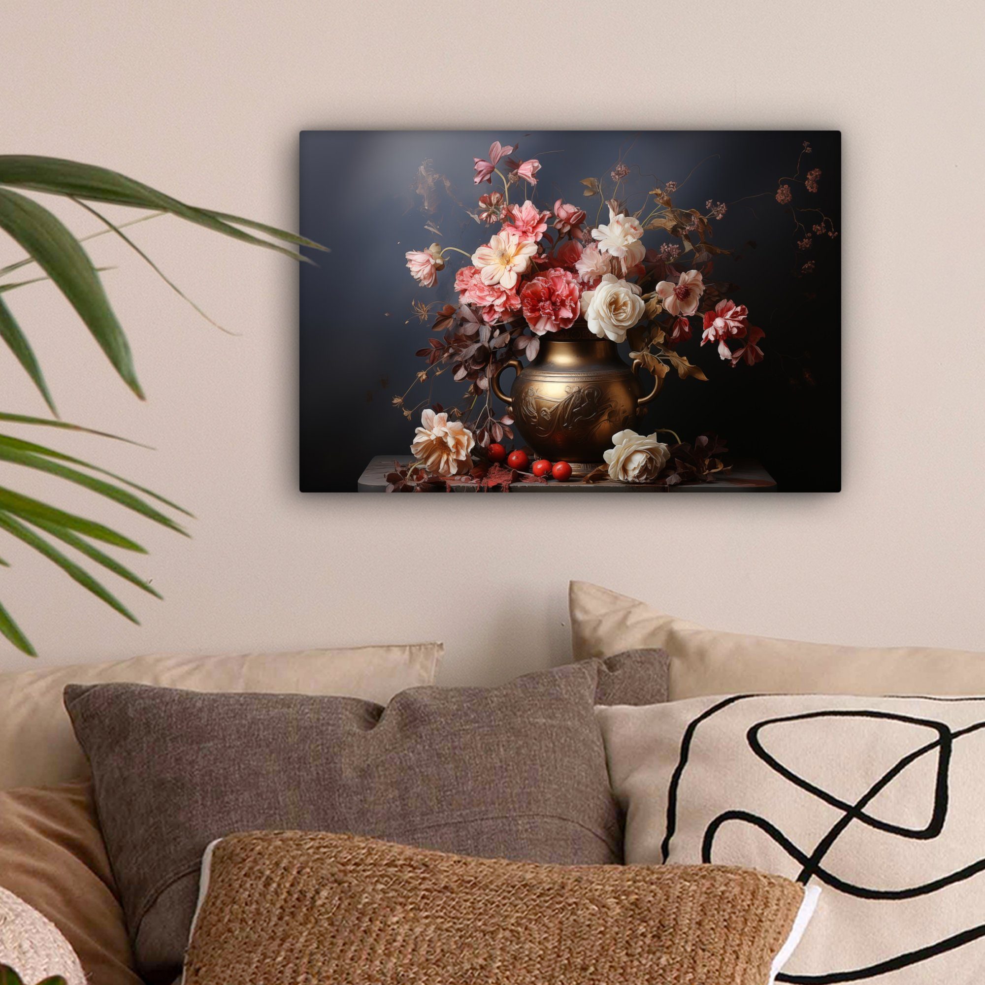 OneMillionCanvasses® Leinwandbild Stilleben - Blumen - günstig online kaufen