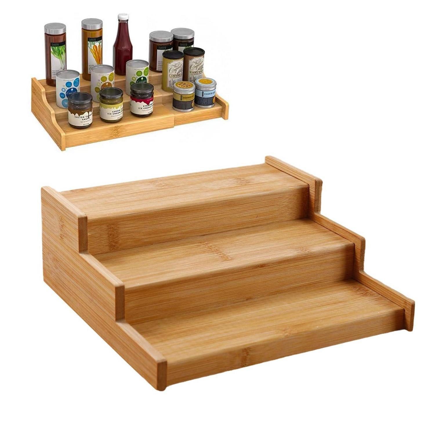 LuxusKollektion Gewürzregal Bambus Gewürzregal 3-stufig, 1-tlg.