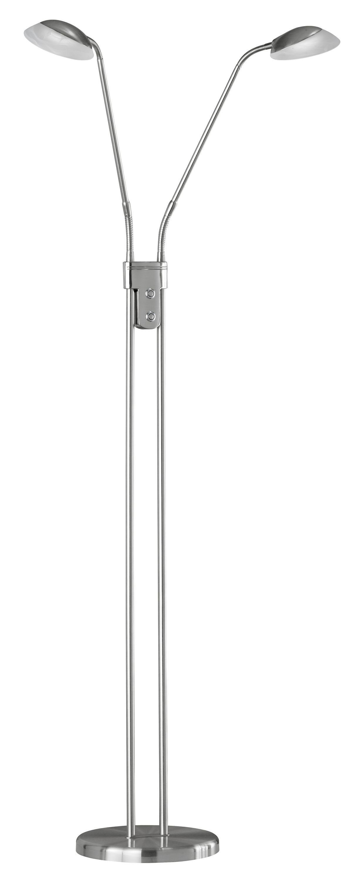 FISCHER & HONSEL Stehlampe FISCHER & HONSEL Stehleuchte POOL TW DH 26x160 cm grau Stehlampe, Warmweiß