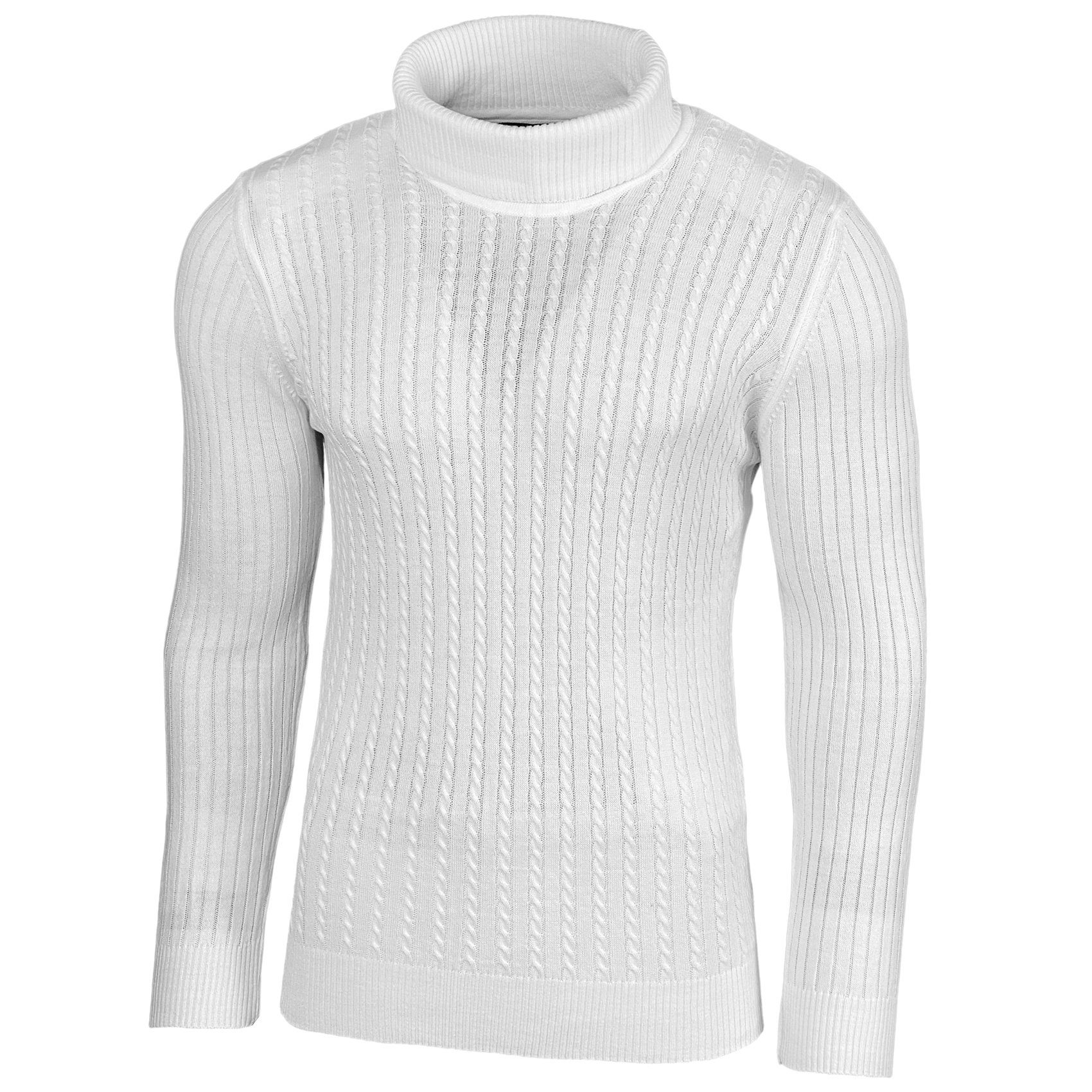 Strickpullover BAXBOY Herren Feinstrick Rollkragen Pullover BB-1732