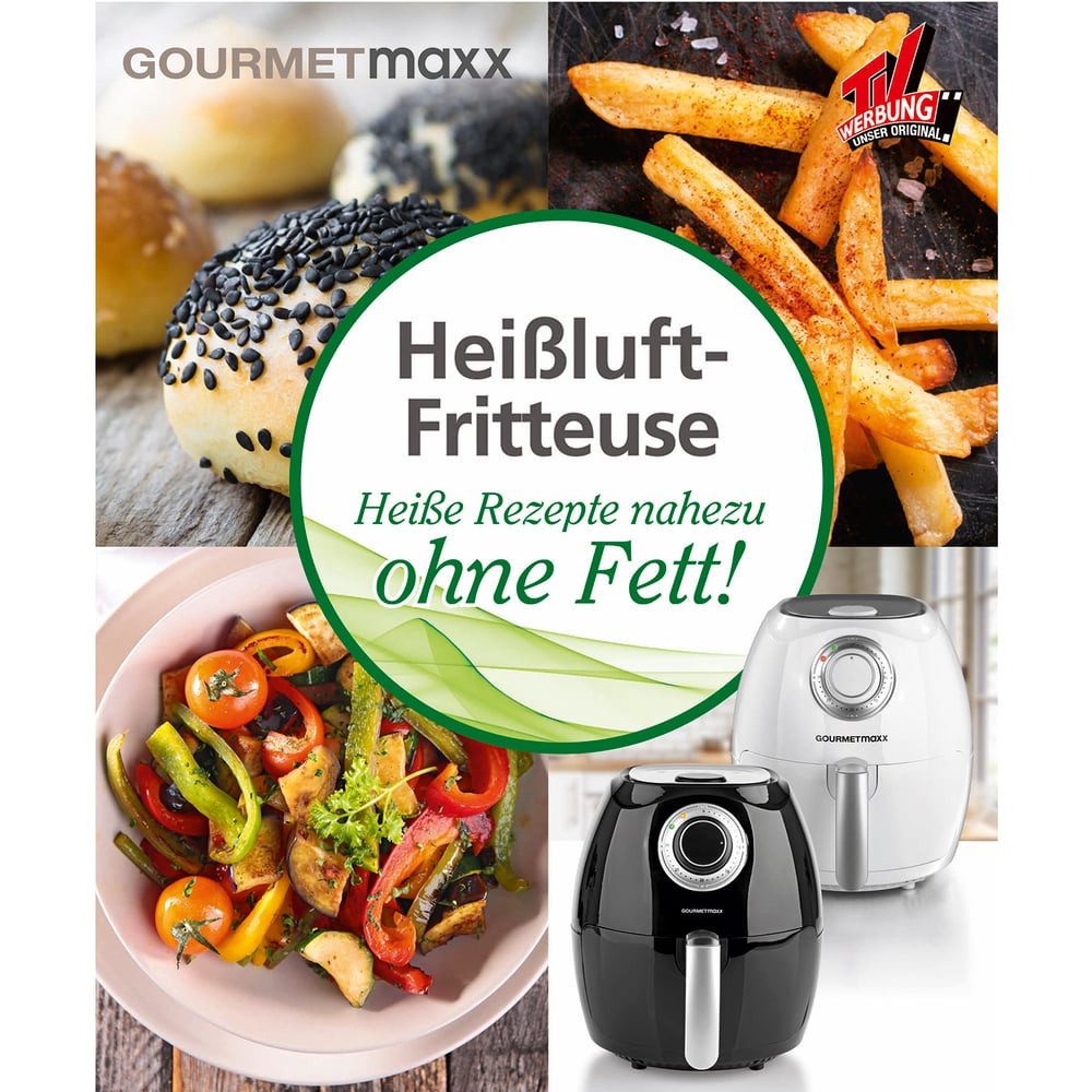 GOURMETmaxx Notizbuch 70 Rezepten für Heißluft-Fritteuse