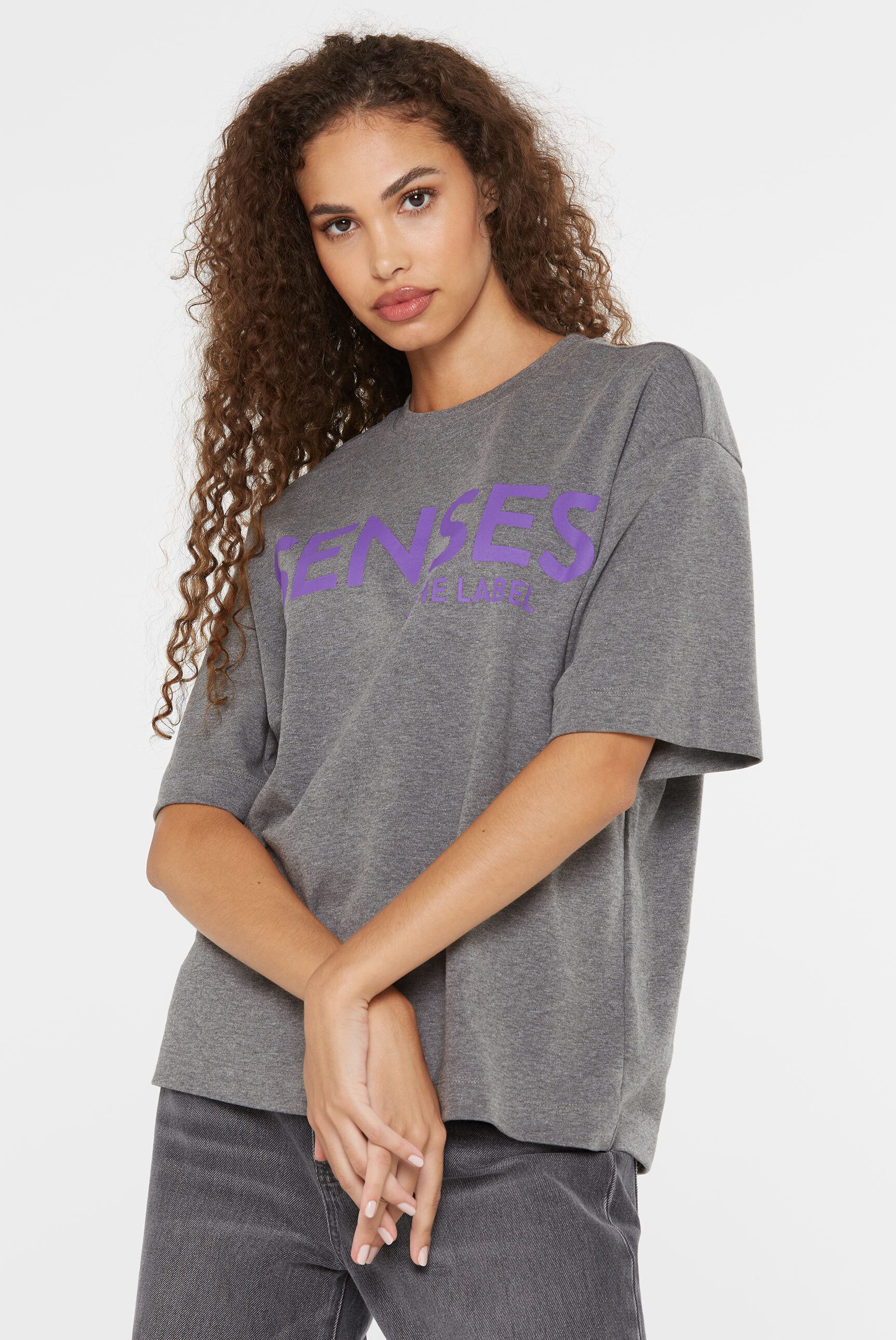 SENSES.THE LABEL Rundhalsshirt mit Baumwolle