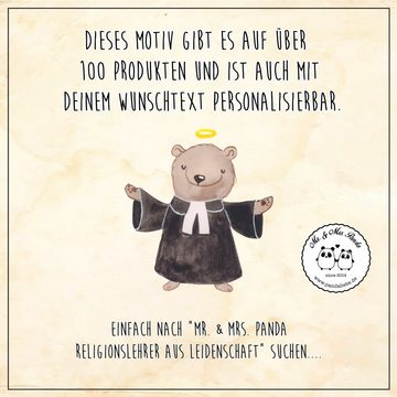 Mr. & Mrs. Panda Getränkeuntersetzer Religionslehrer Leidenschaft - Weiß - Geschenk, Reli Lehrer, Grundsch, 1-tlg., Handgezeichnete Motive