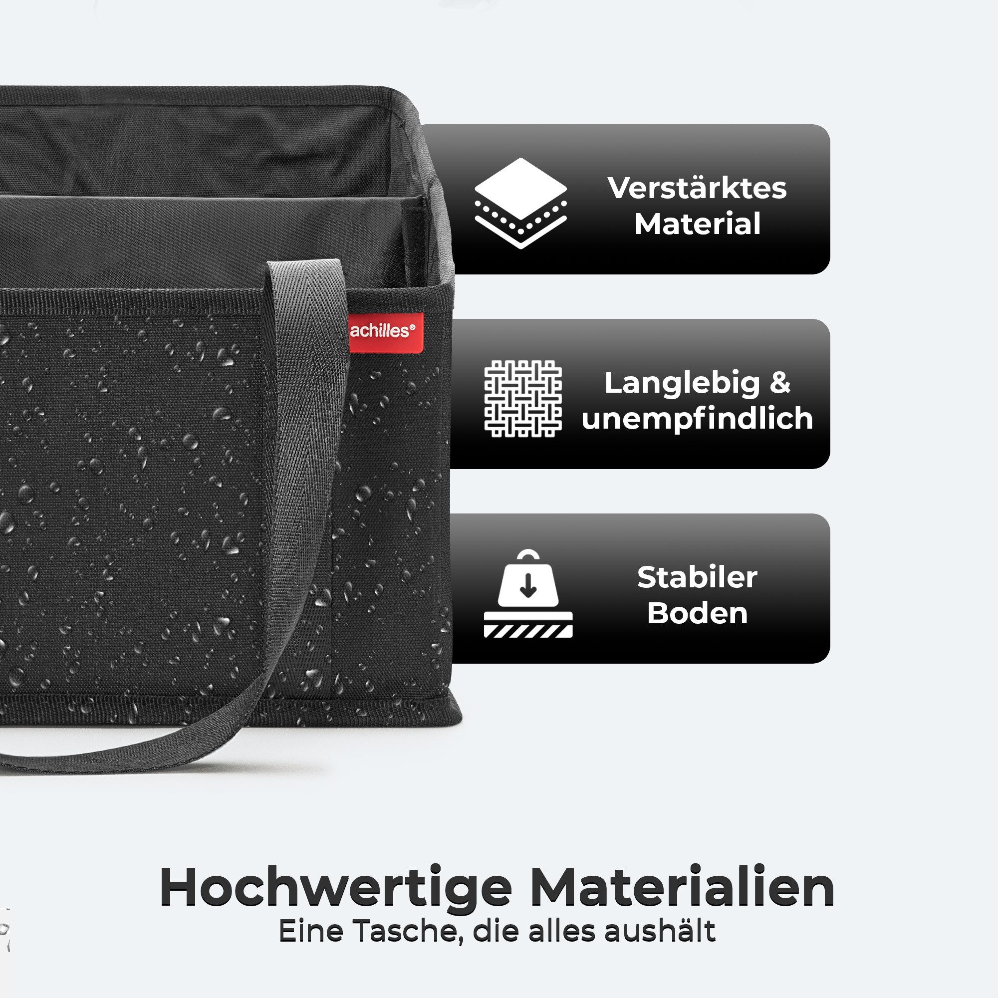 achilles Klappbox achilles Beifahrer-Organizer Rücksitz-Box Autositz-Tasche, 40 l