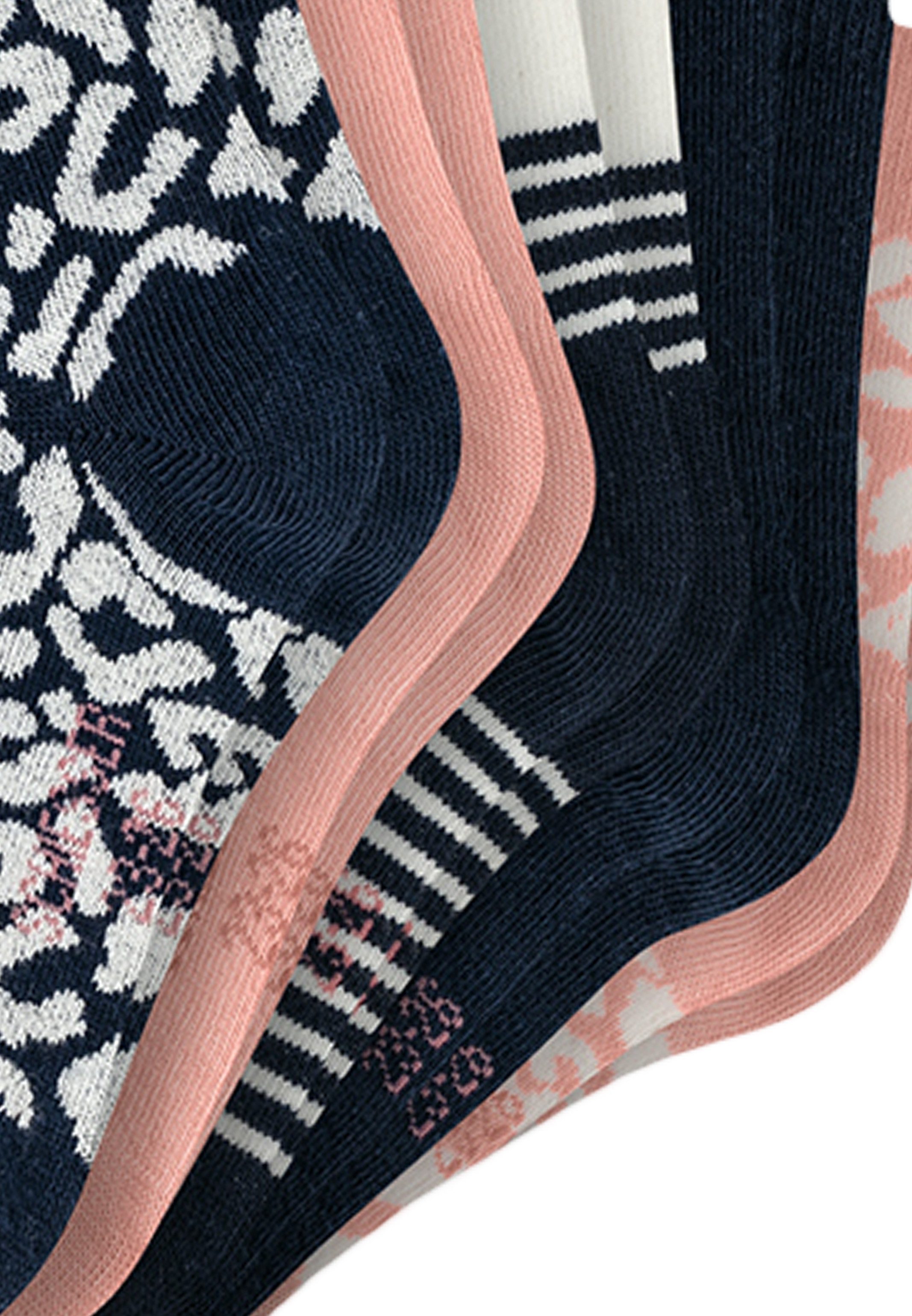 Schiesser Langsocken 10er Pack Basic (Spar-Set, 10-Paar) Socken - Baumwolle - Atmungsaktiv - Mit Öhrchen am Saum
