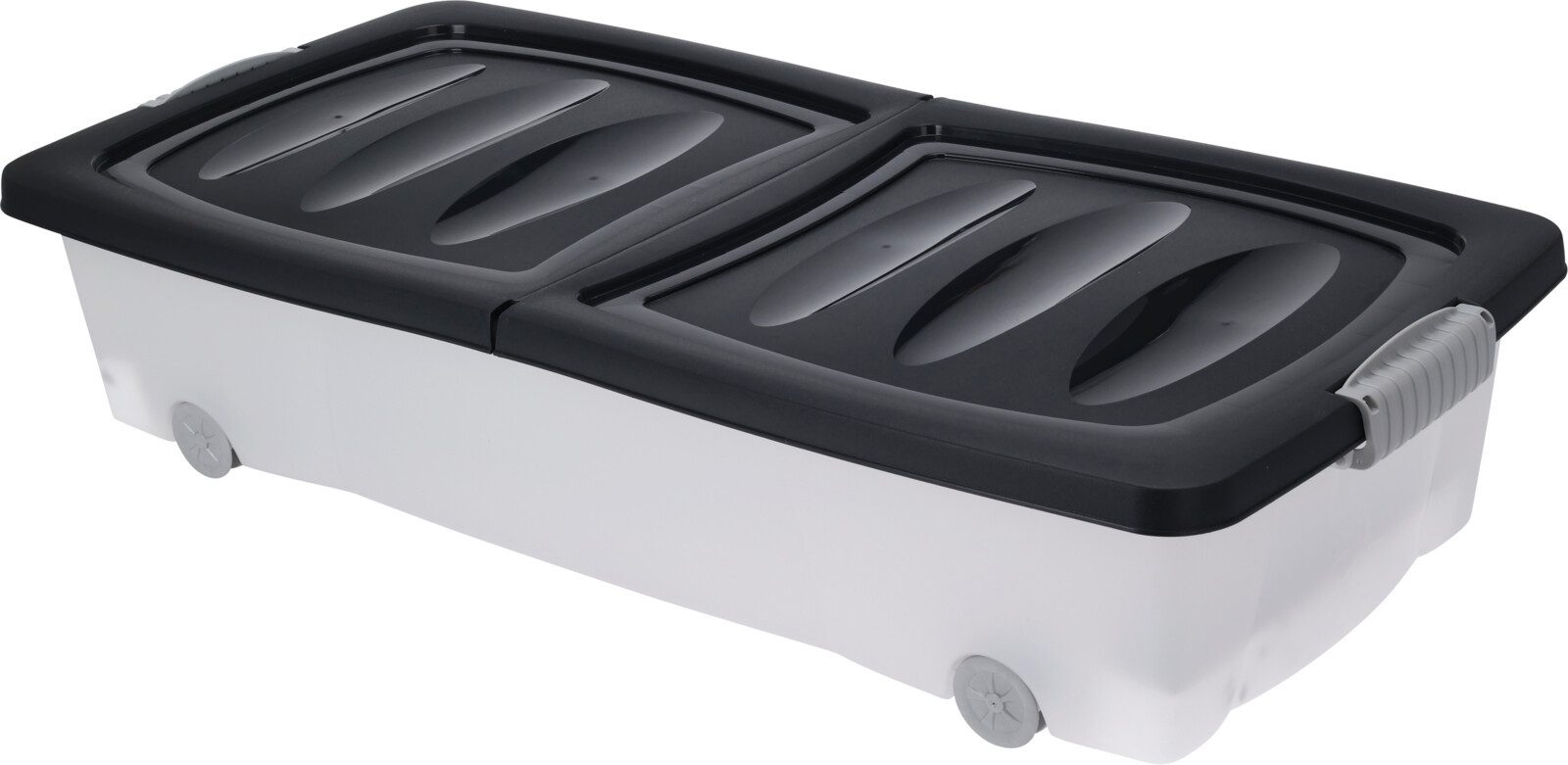 Koopman Allzweckkiste Unterbettkiste Spielzeugkiste 80x40 cm Rollen 3 er Set (3 St), 3 Stk, Inkl. Deckel, Kunststoff, 4 Rollen