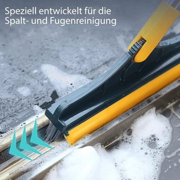 MAVURA Wischmopp SCHRUBBEX 2in1 Bodenschrubberbürste Bodenbürste Bodenwischer Abzieher Fugenbürste Fugenreiniger Bodenabzieher Boden Bürste Schrubber