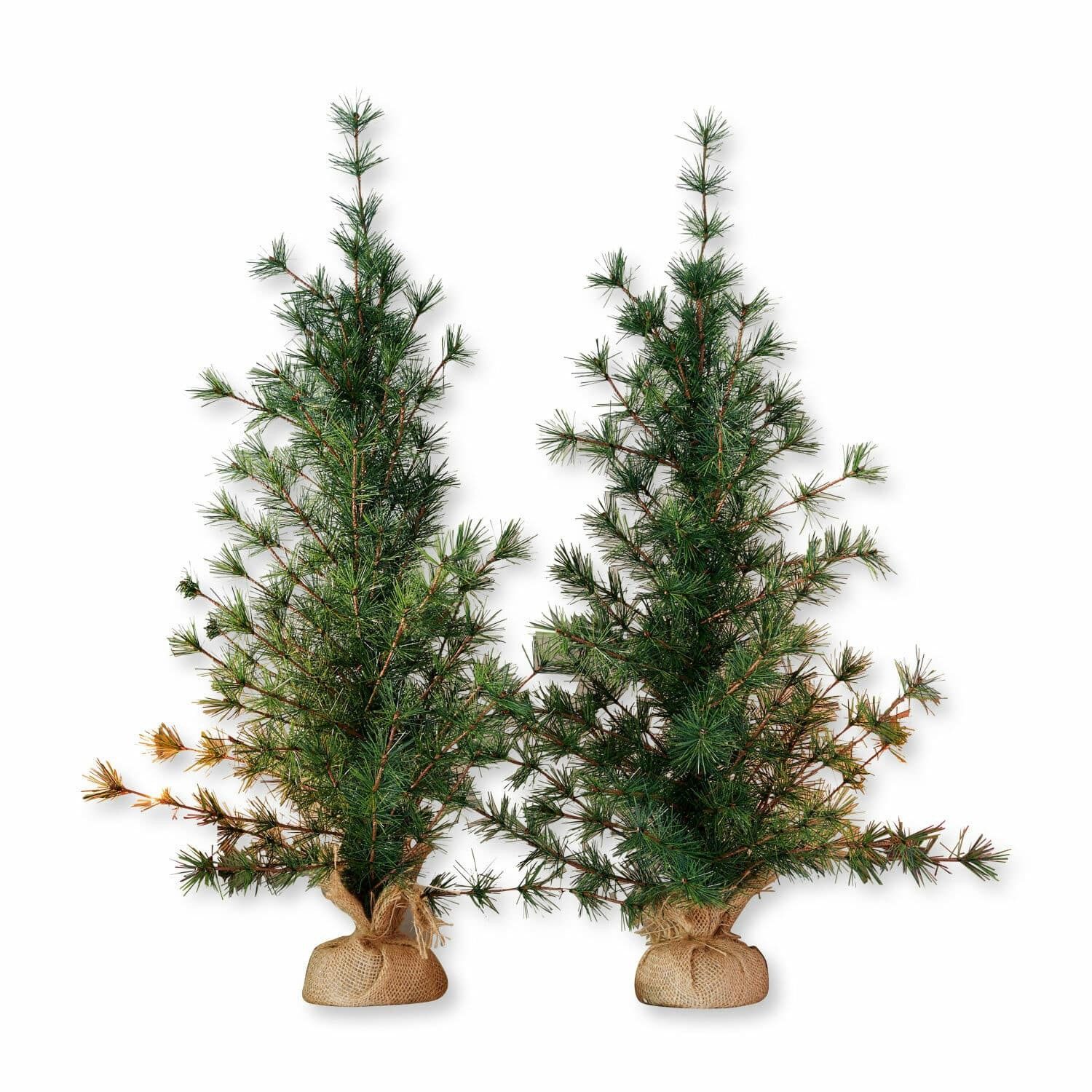 Mirabeau Weihnachtsfigur Deko-Baum 2er Set Bohicon grün/braun (2er Set, 2er Set)