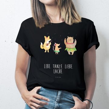 Mr. & Mrs. Panda T-Shirt Waldtiere Aloha - Schwarz - Geschenk, Musik, Frauen, Tanzen, Lustiges (1-tlg)