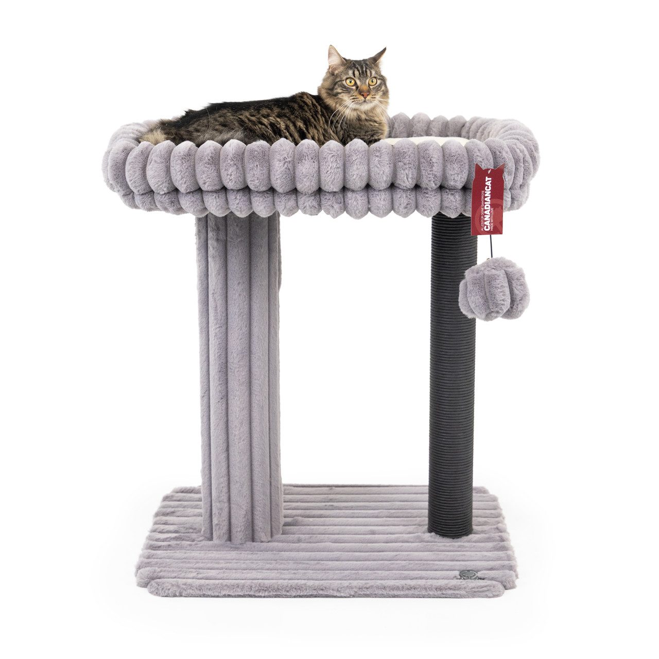 Canadian Cat Company Kratzbaum Charlotte, Katzenmöbel, Kletterturm, ca. 68 x 48 x 80 cm