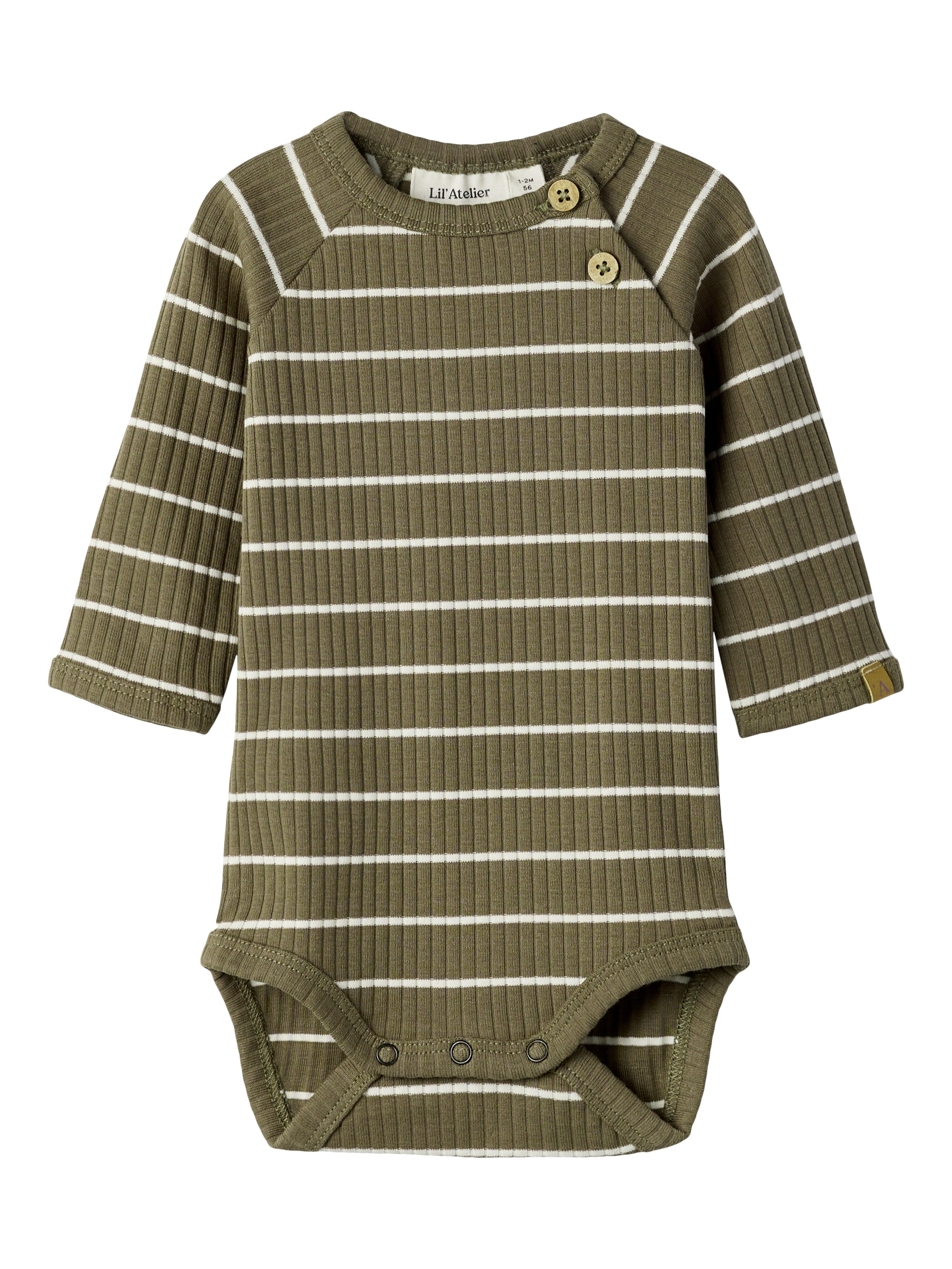 Lil' Atelier Langarmbody NBMKAIL LS SLIM BODY LIL NOOS Baumwollmischung