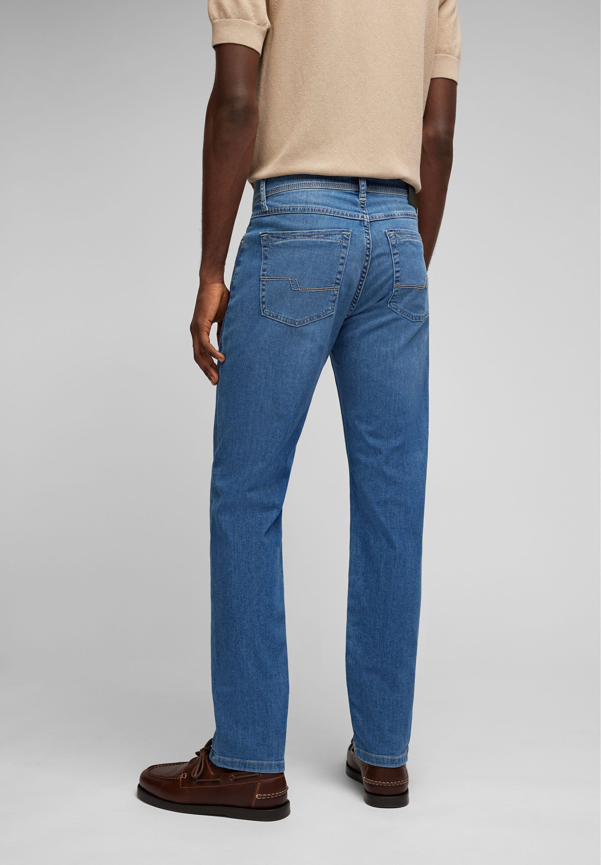 HECHTER PARIS Tapered-fit-Jeans aus Baumwoll-Elasthan-Mix