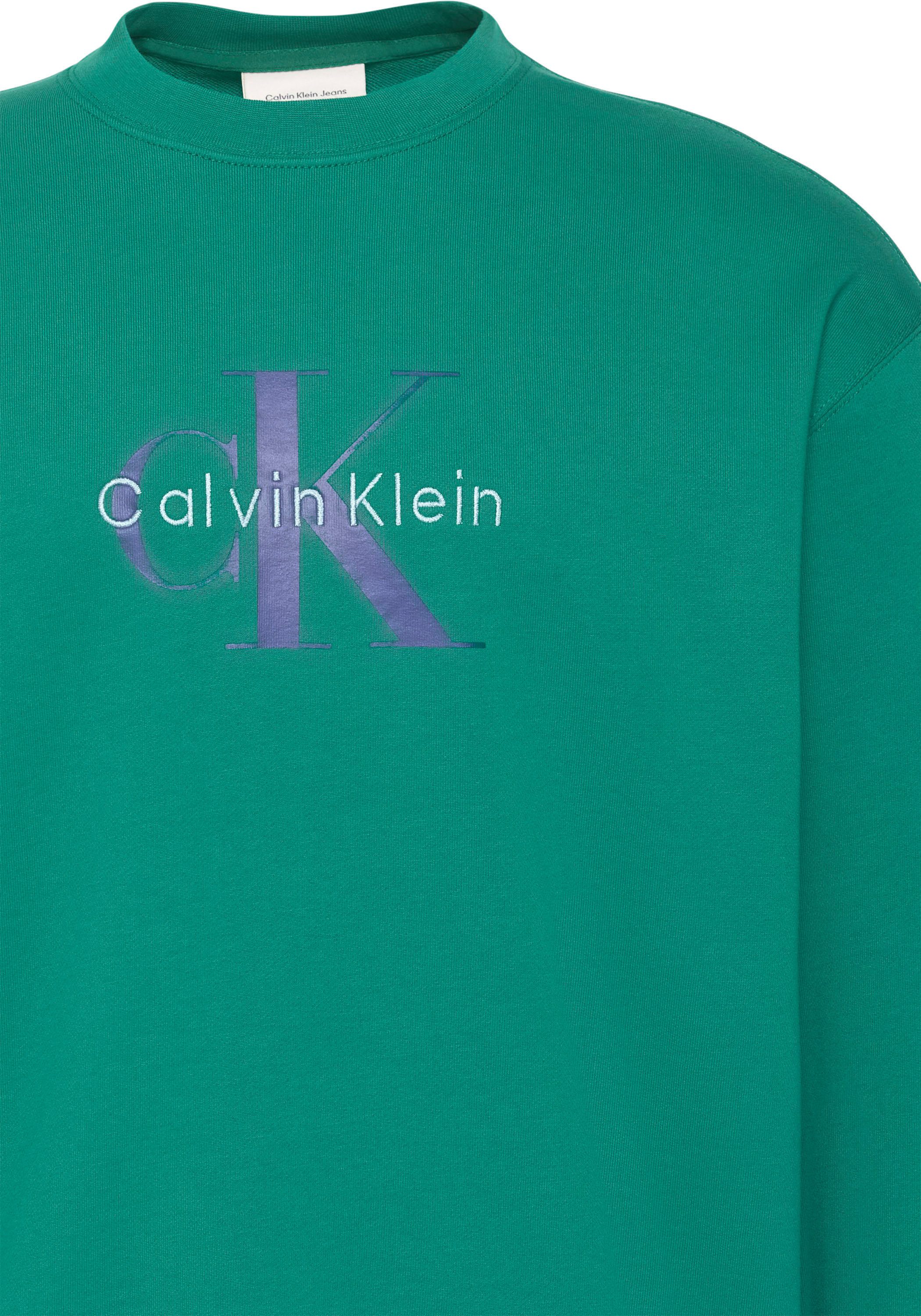 Calvin Klein Jeans Sweatshirt LS EU 350TERRY MONOLOGO CN SWTSH Rundhalsausschnitt, regular fit