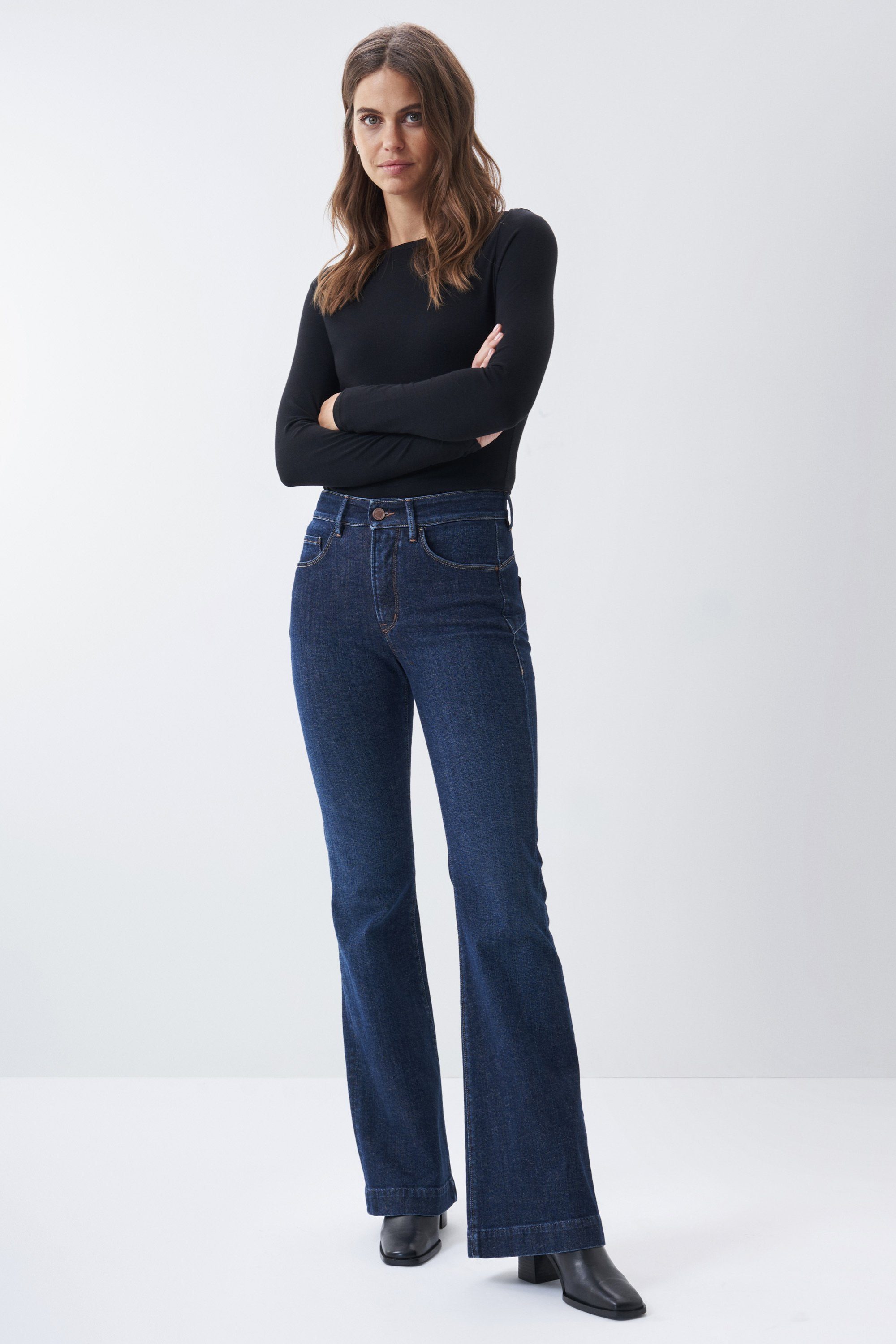 Salsa Stretch-Jeans SALSA JEANS SECRET GLAMOUR PUSH IN FLARE 122684.8504