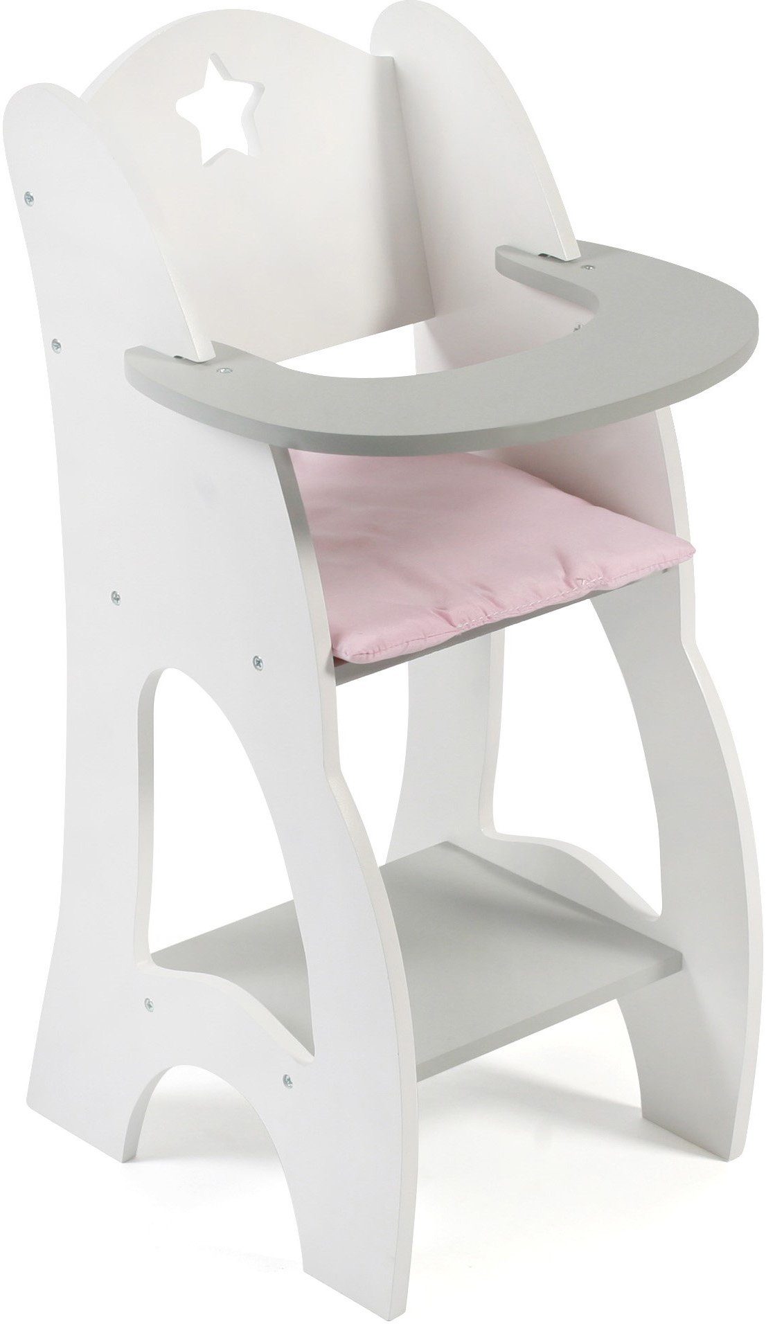 CHIC2000 Puppenhochstuhl Stars Grau günstig online kaufen