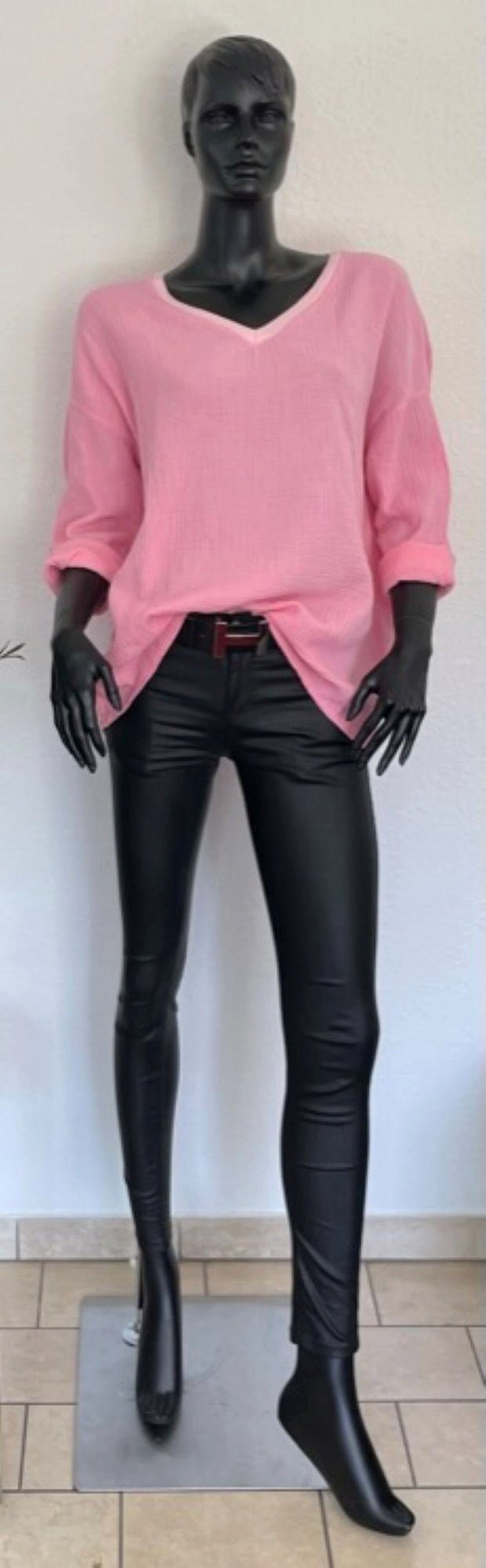 Blusen Musselin Shirt Blusenshirt rosa online TrendFashion