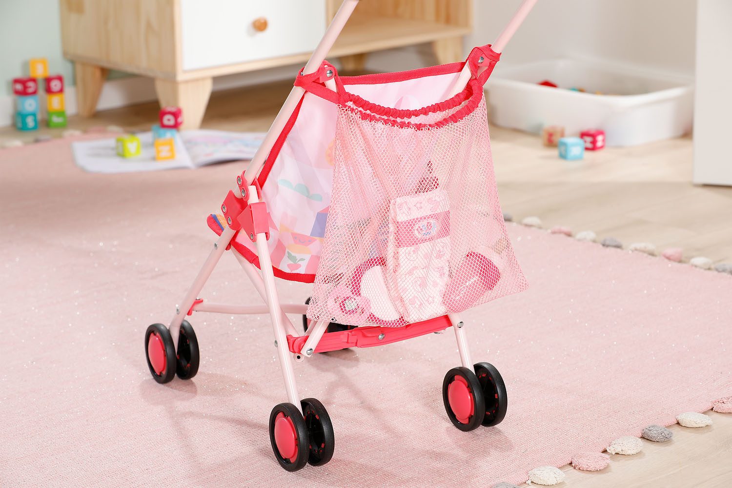 Baby Born Puppenbuggy, mit Einkaufsnetz
