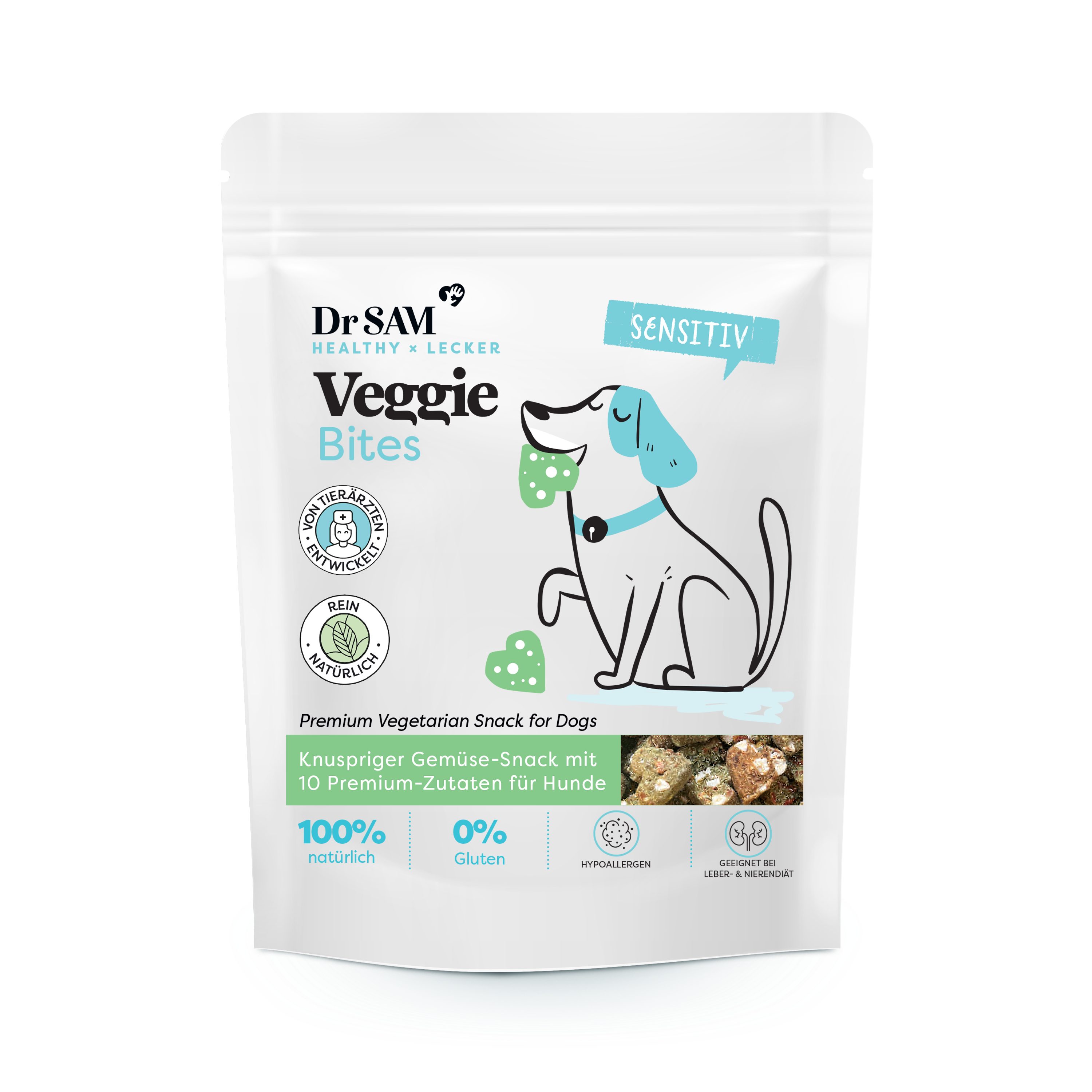 Dr. SAM Dr. SAM Premium Veggie Bites - Gemüsesnack für Hunde, für: Hund, Katze