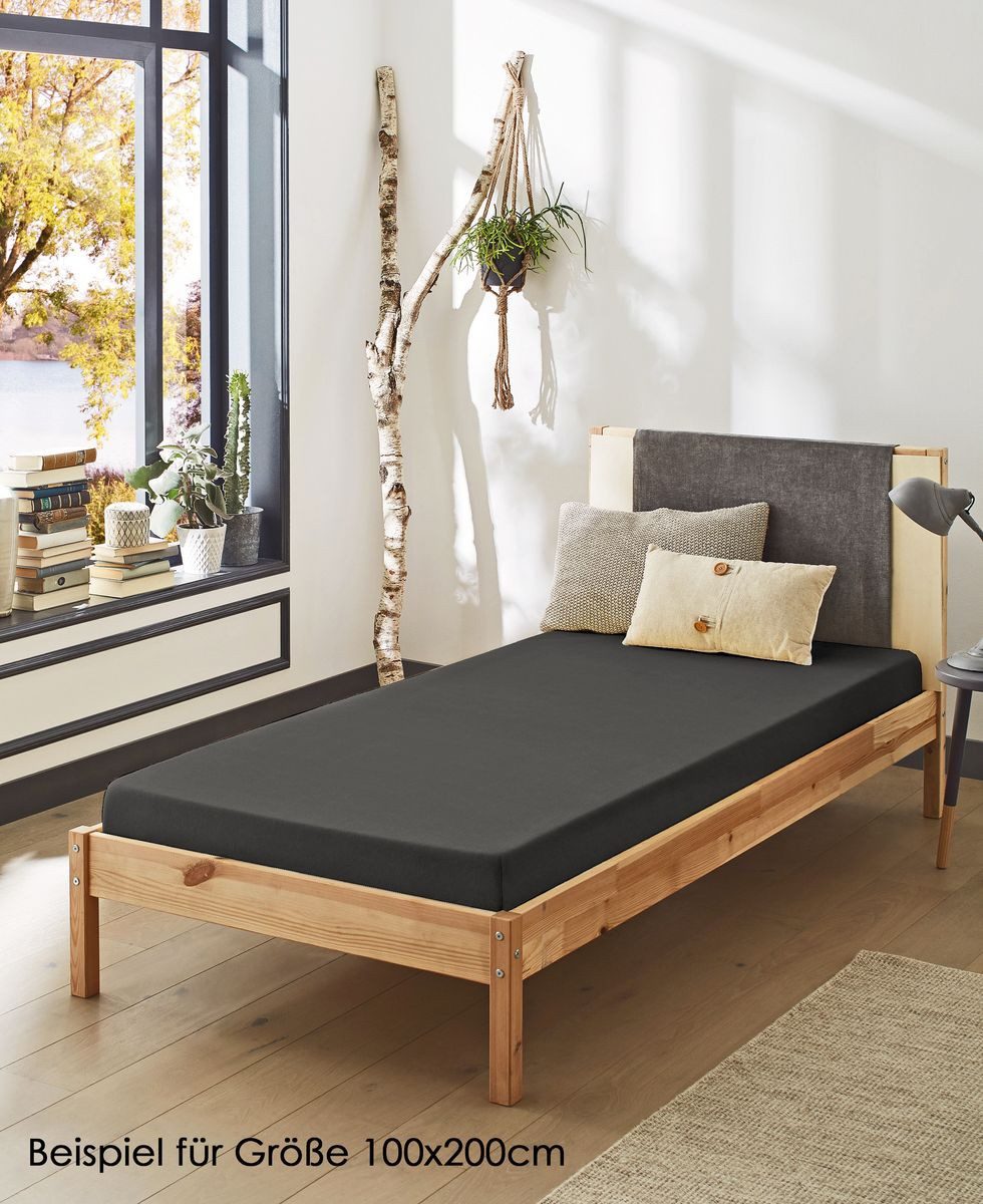 JACK Spannbettlaken JACK hochwertiges Laken Satin Uni Spannbetttuch Gummizu günstig online kaufen