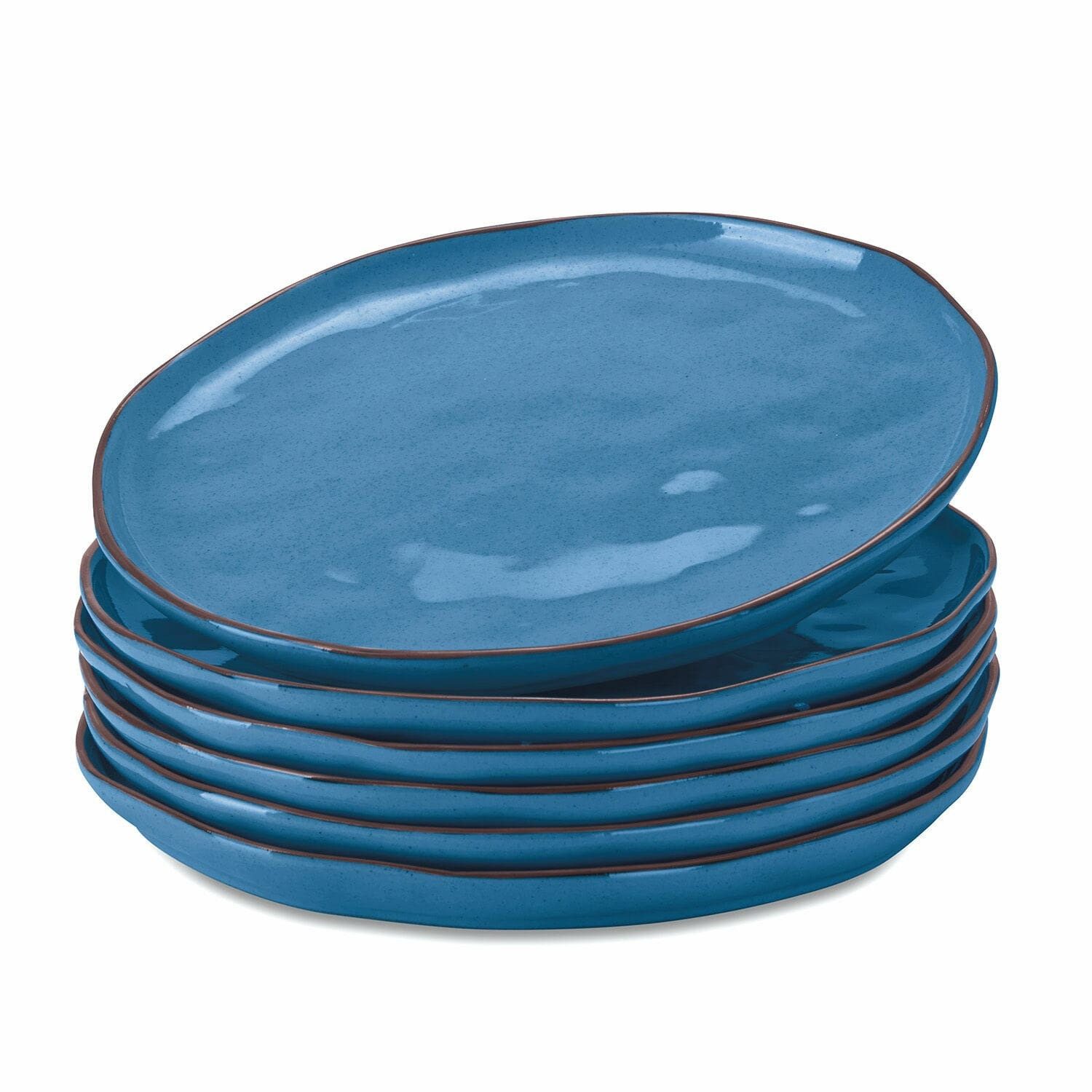 Geschirr-Set Teller 6er Set Biarré blau