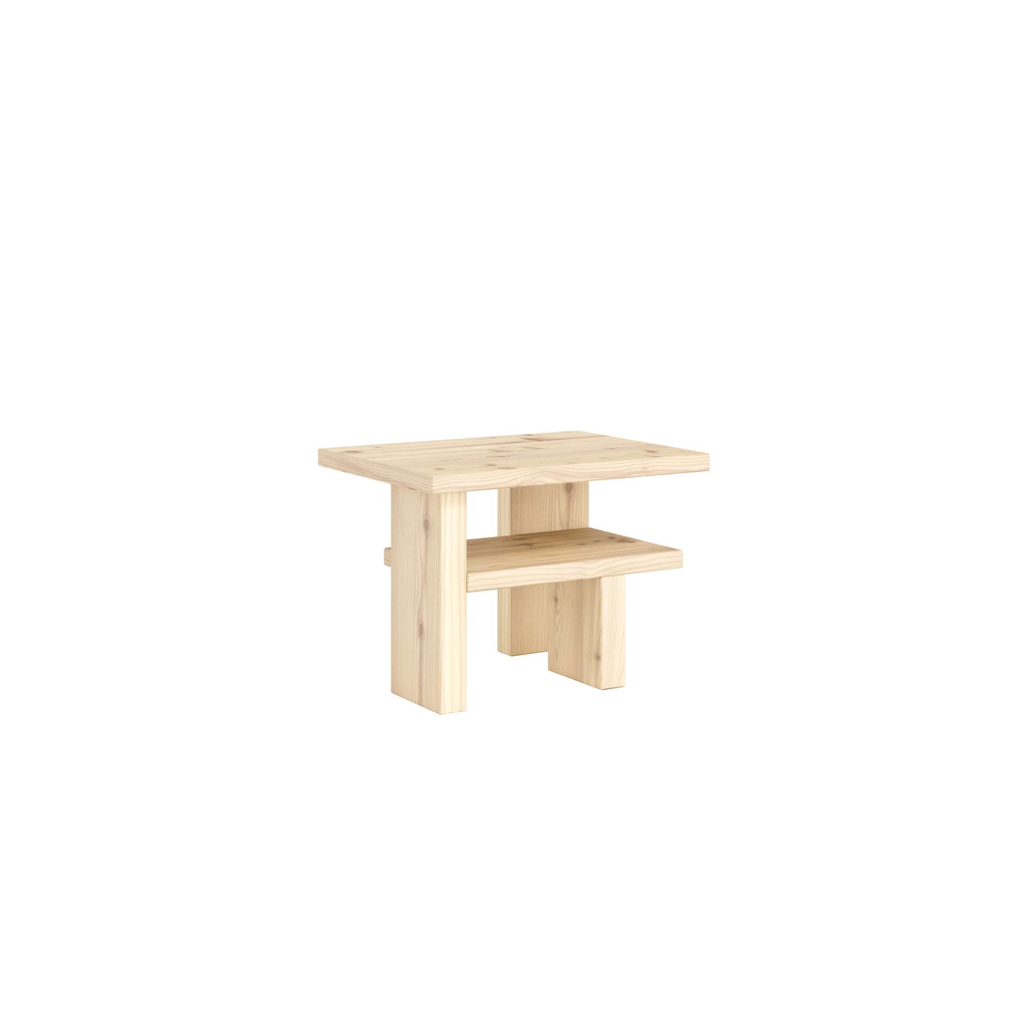 Karup Design Beistelltisch Japan Side Table, kompakt, stilvoll, funktional, Made in Europe, vielseitig einsetzbar, aus massivem FSC®-zertifiziertes Massivholz