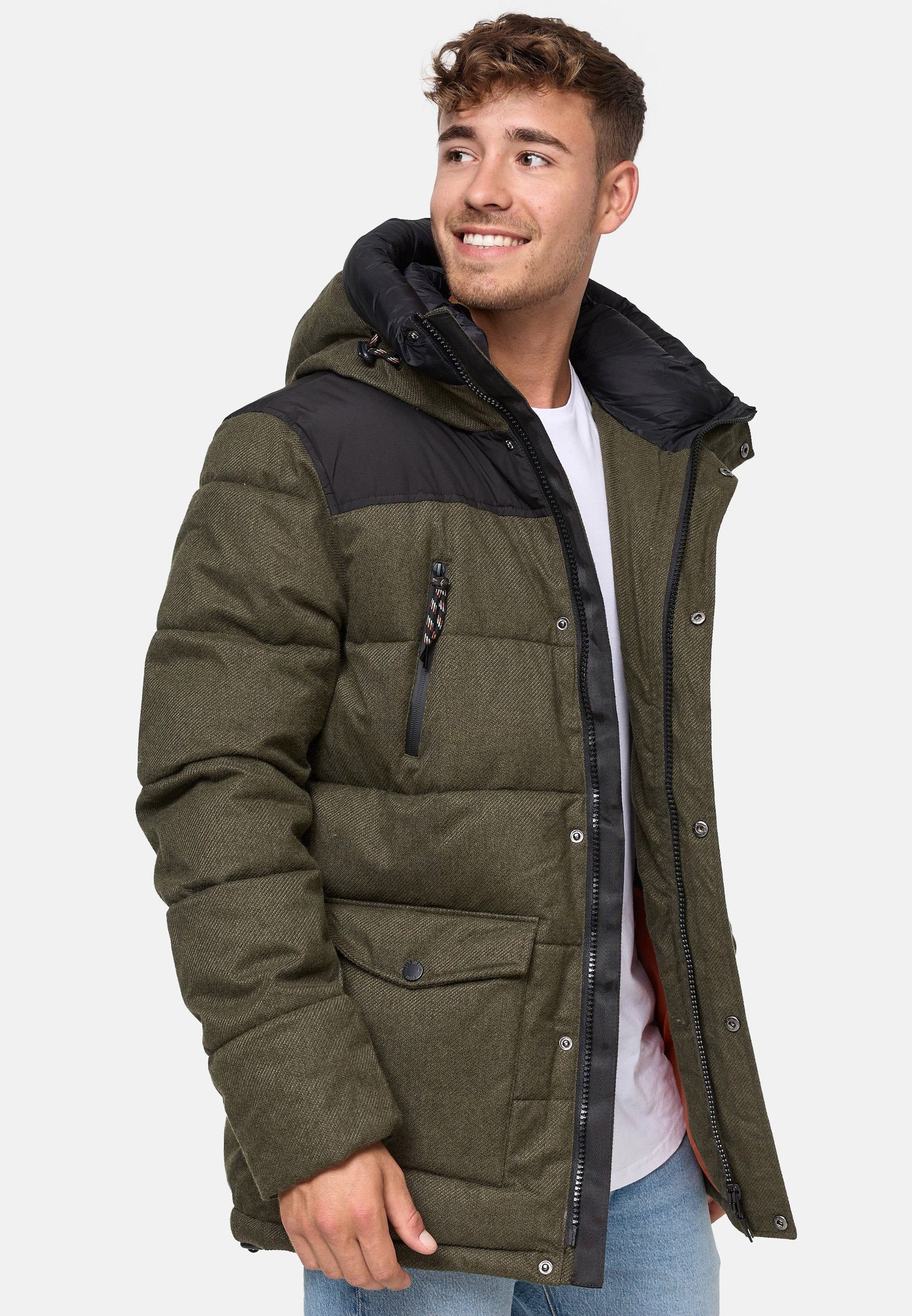 Indicode Winterjacke Herren Krem Jacke Winter Herrenjacke