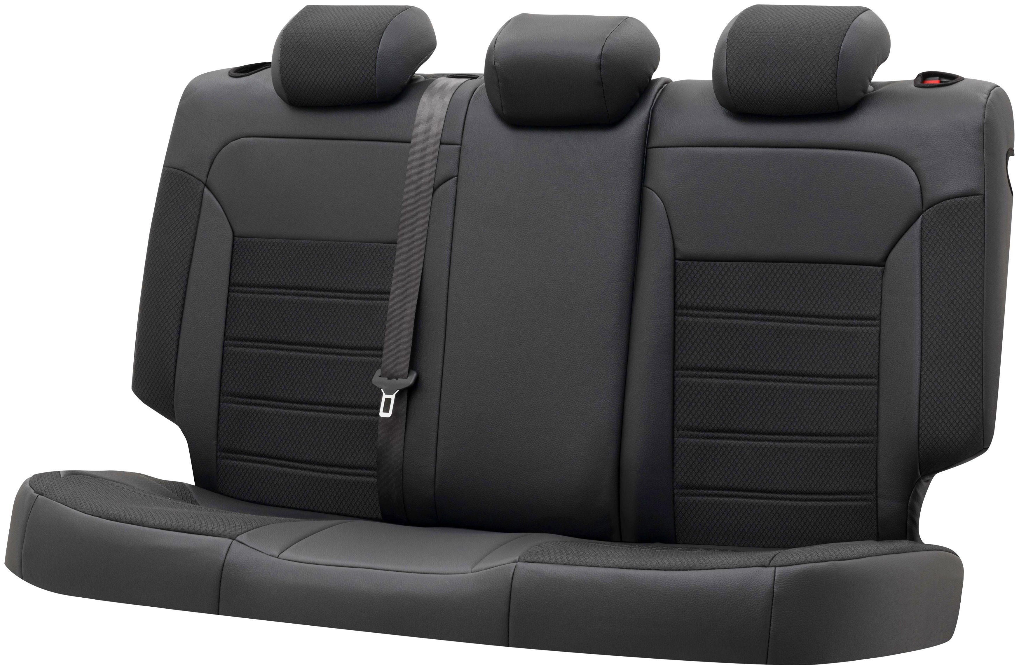 WALSER Autositzbezug Aversa, 1 IV VW Normalsitze, SAJ) Kombi für passgenau 05/2015-Heute (SAB für Rücksitzbankbezug Caddy