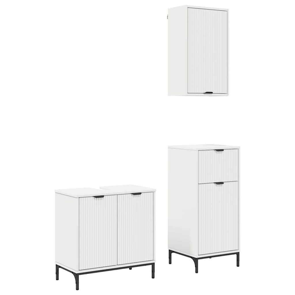 vidaXL Badezimmer-Set Badezimmermöbel Set 3 pcs günstig online kaufen