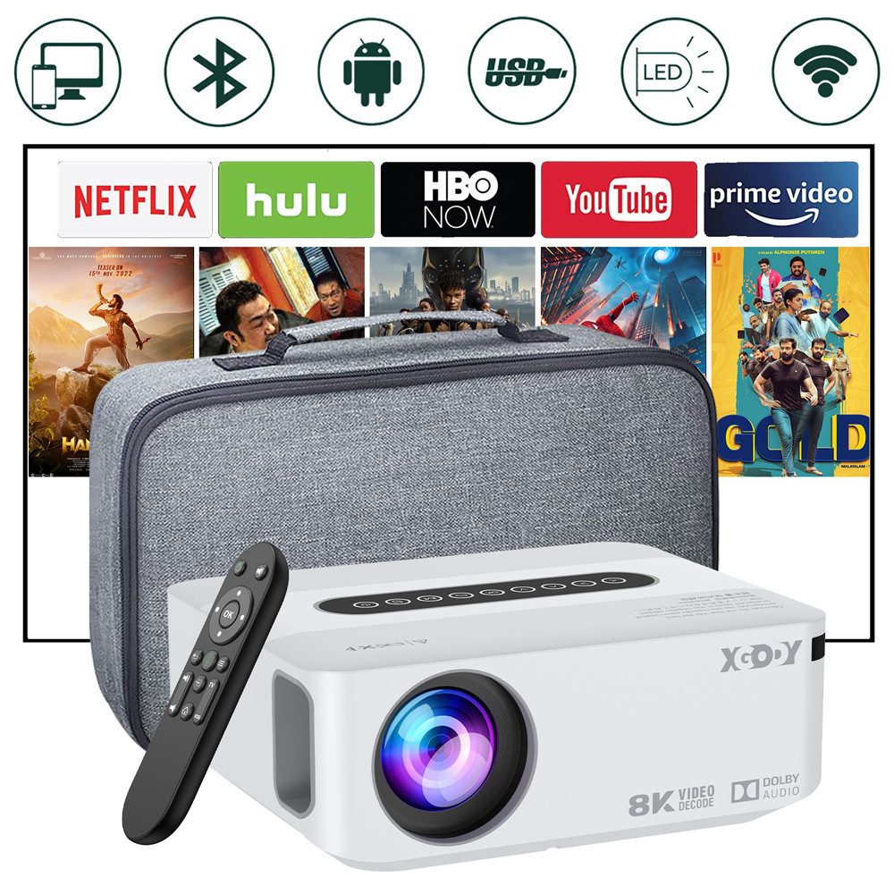 Tragbarer Smart-Projektor UHD-Beamer