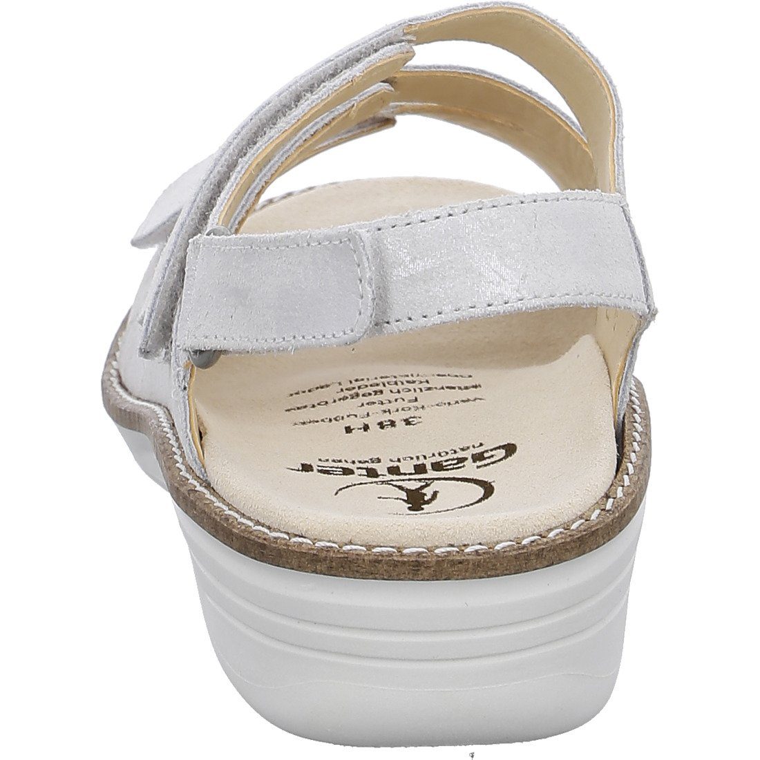 Damen Schuhe, offwhite Sandalette 048883 Ganter Ganter Velours Sandalette Hera -